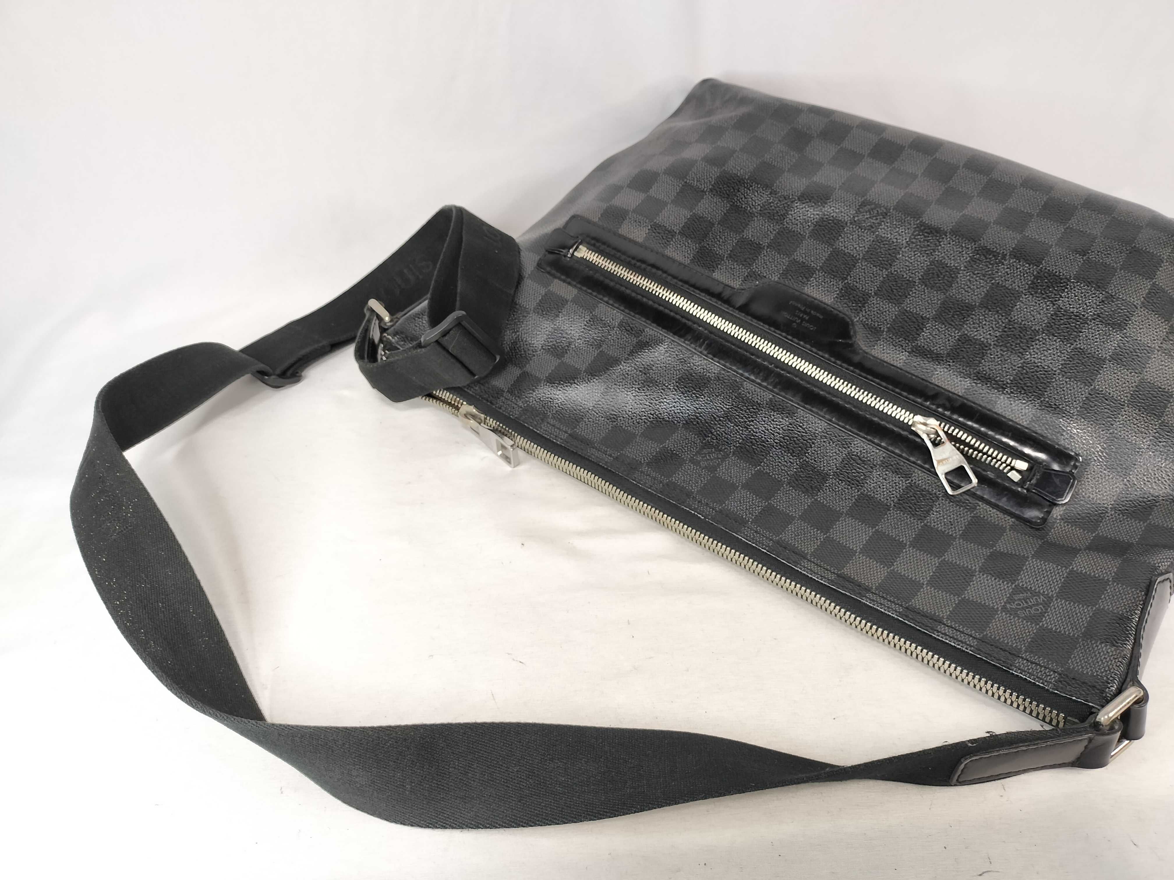 Damier Graphite Mick Shoulder Bag (Black) — view 3