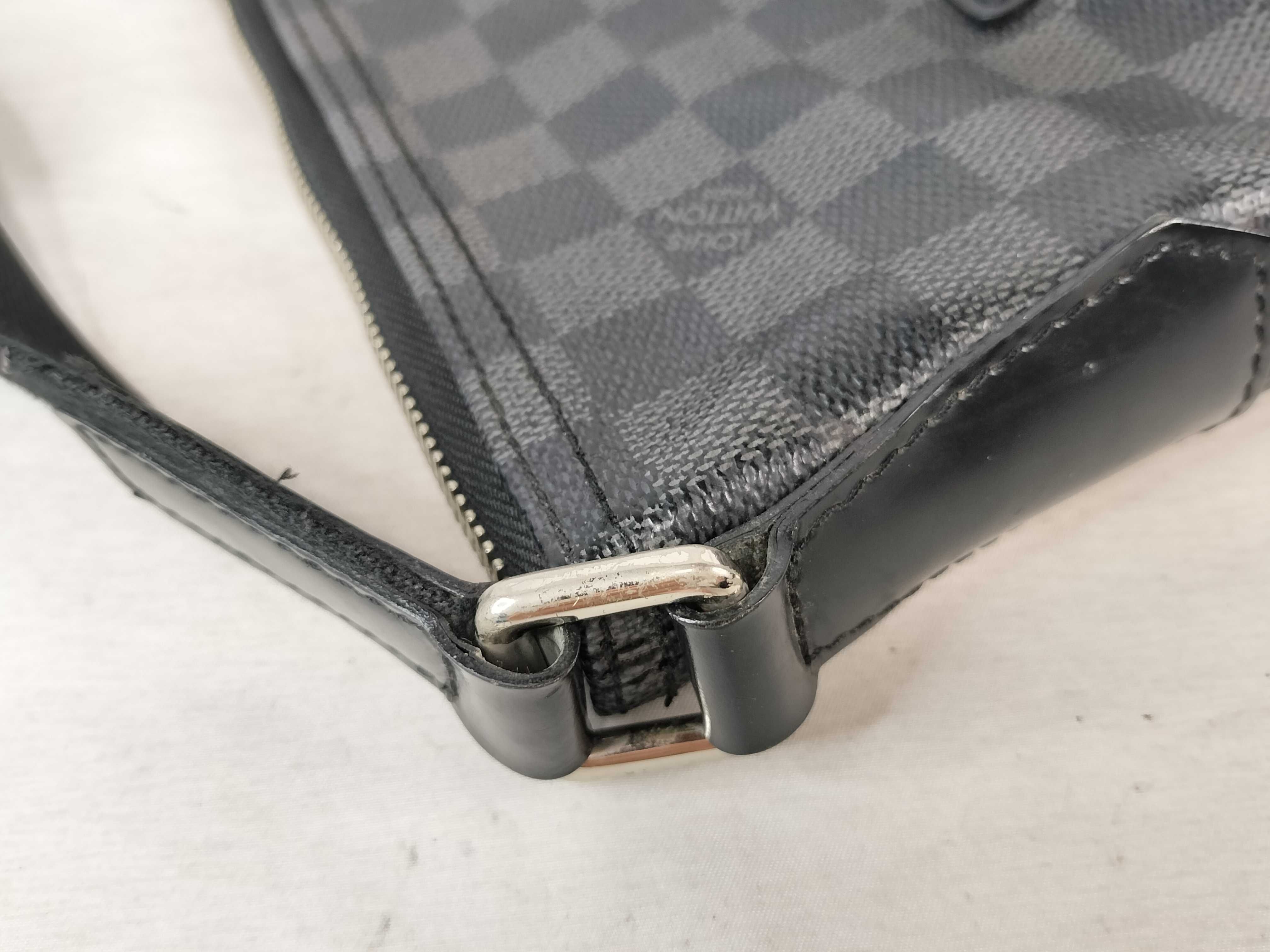 Damier Graphite Mick Shoulder Bag (Black) — view 5