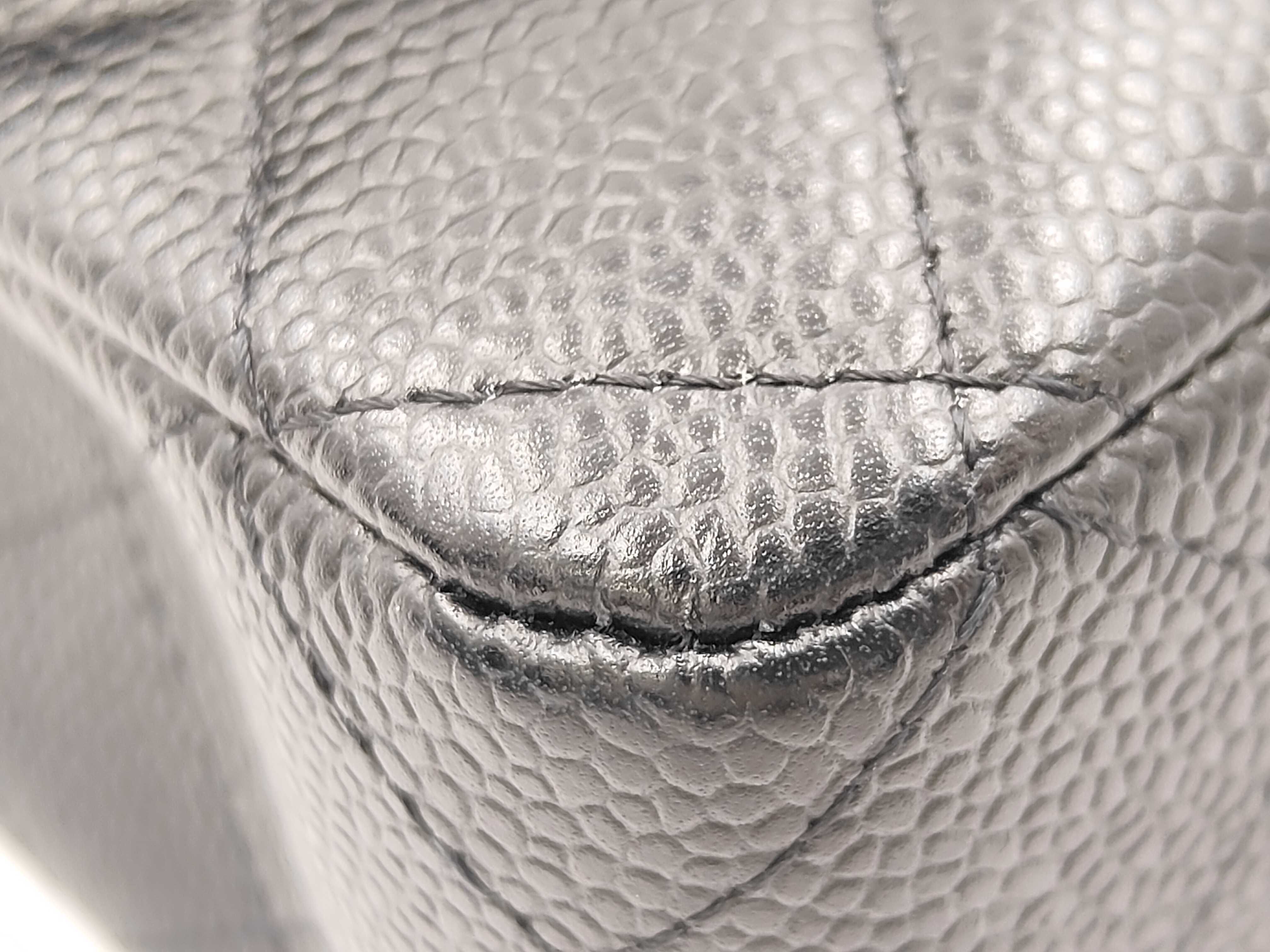 Caviar Skin Matelassé 25 Double Flap Shoulder Bag — view 5
