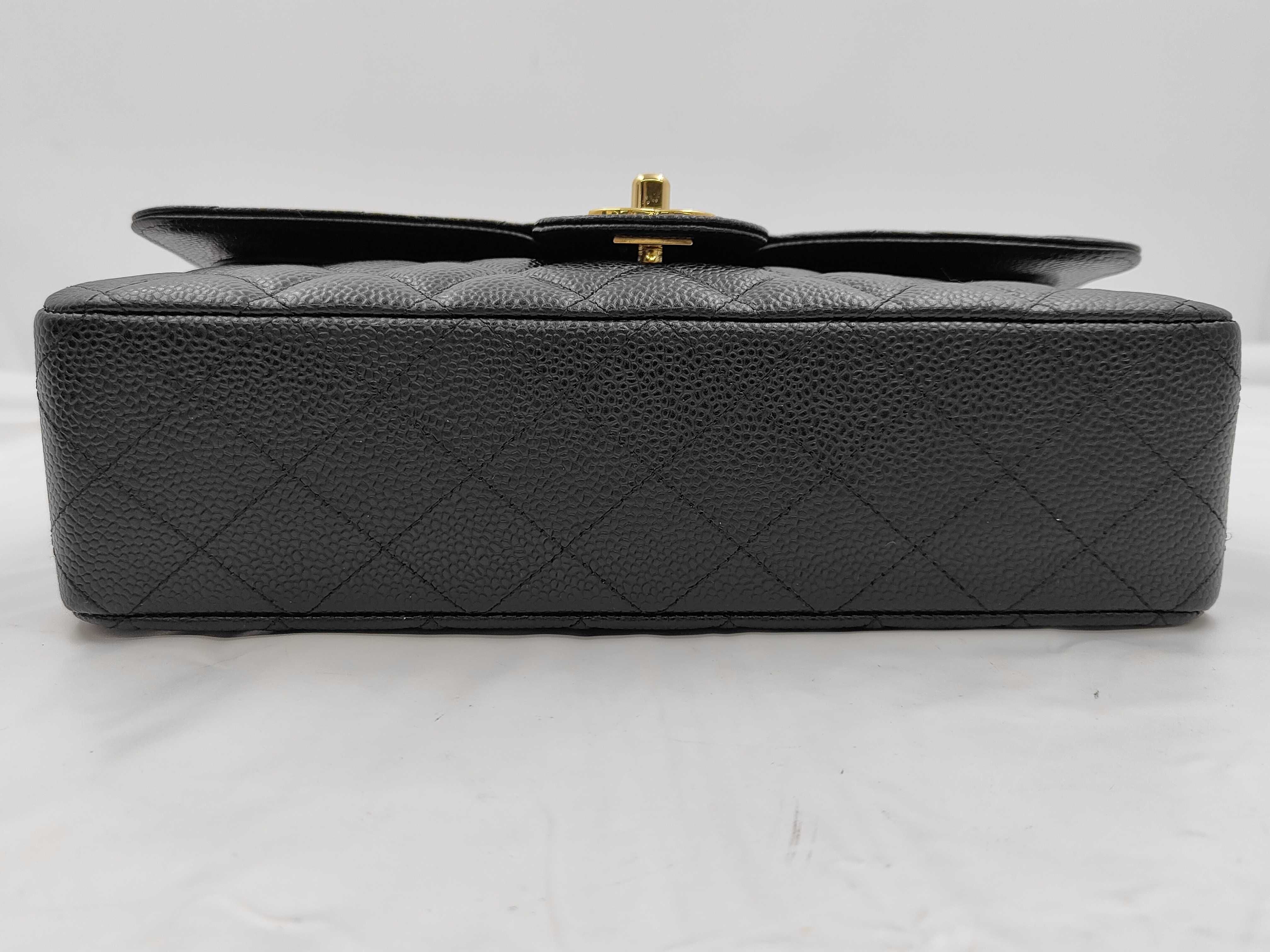 Caviar Skin Matelassé 25 Double Flap Shoulder Bag — view 6