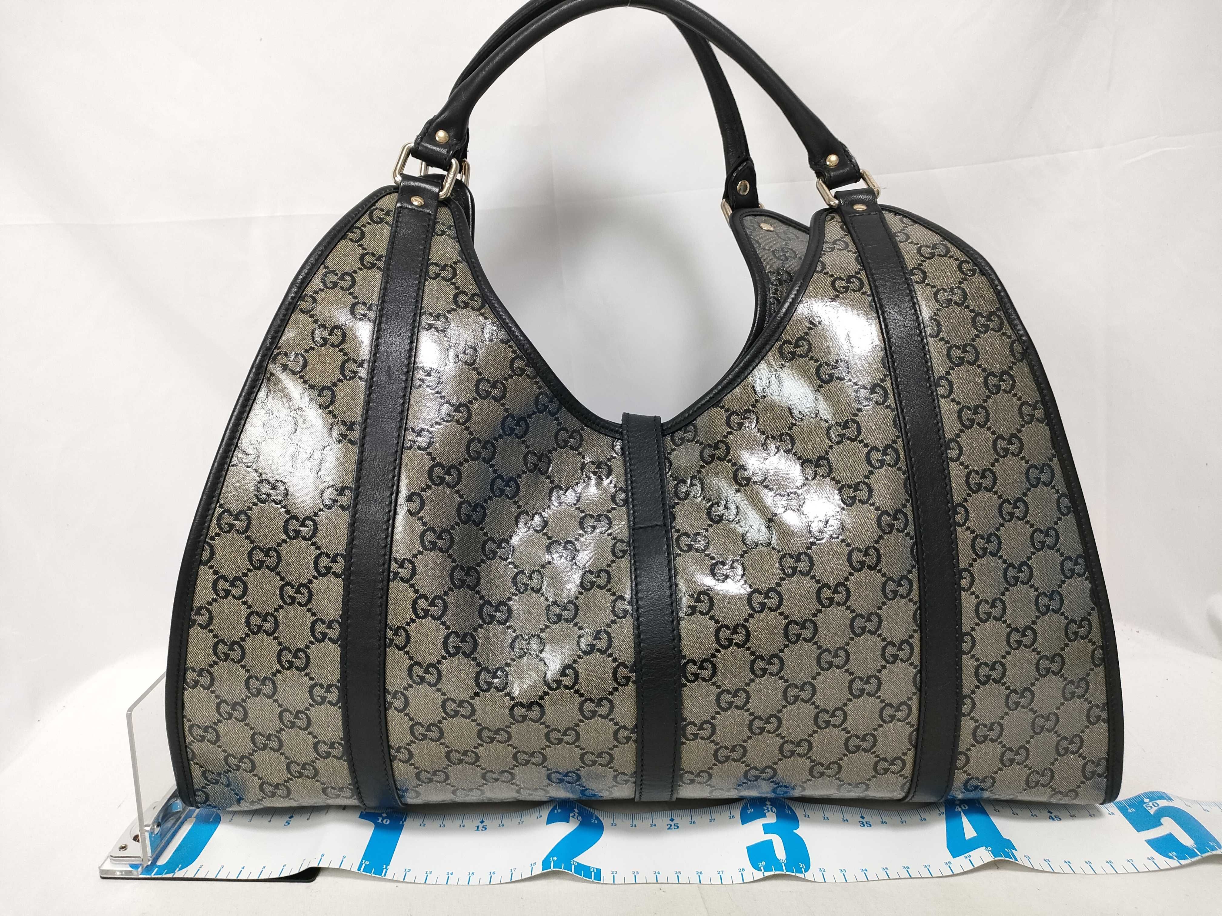 Dark Blue Crystal Leather Vintage Jackie Waist Bag — view 2