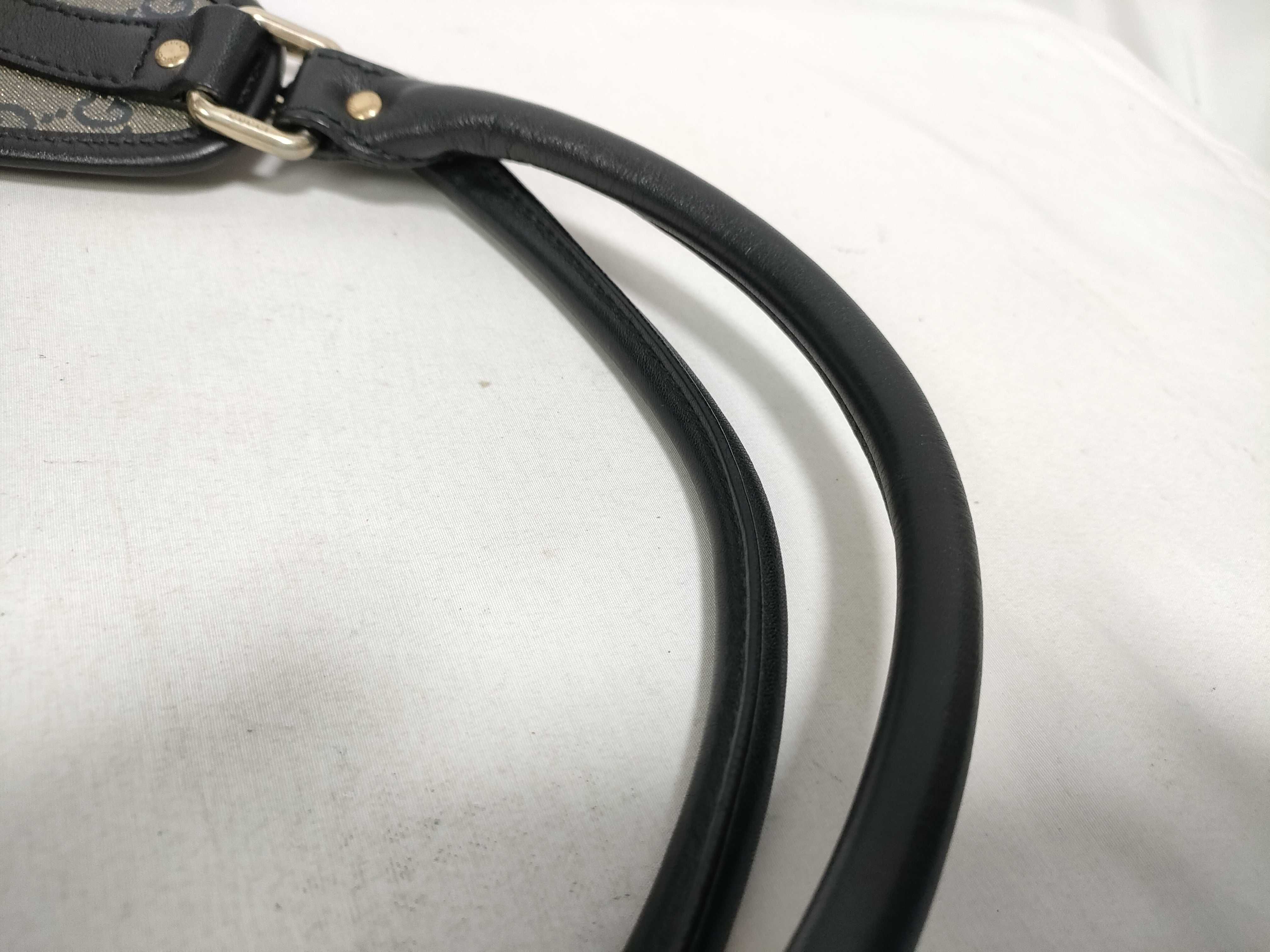 Dark Blue Crystal Leather Vintage Jackie Waist Bag — view 7
