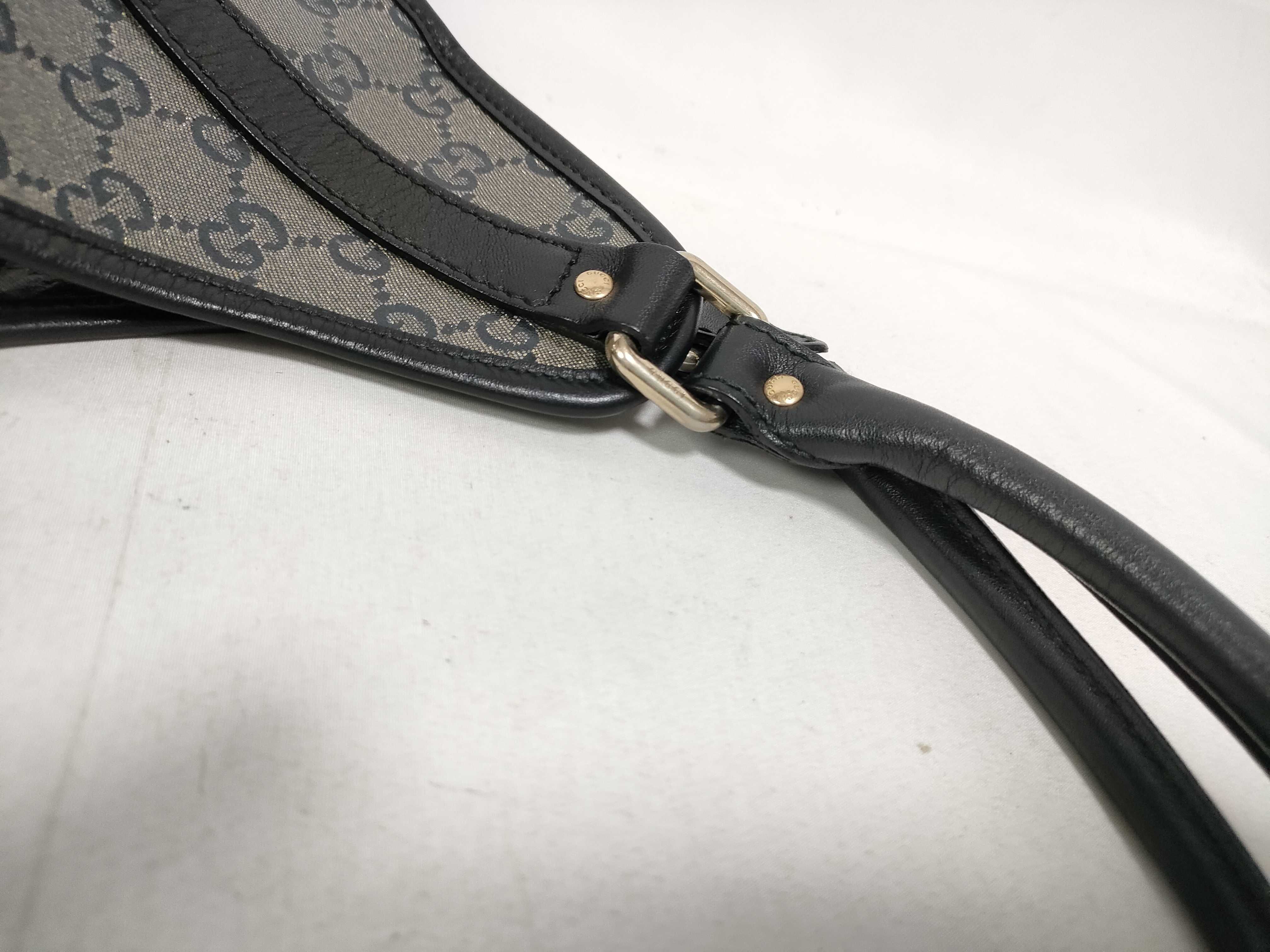 Dark Blue Crystal Leather Vintage Jackie Waist Bag — view 9