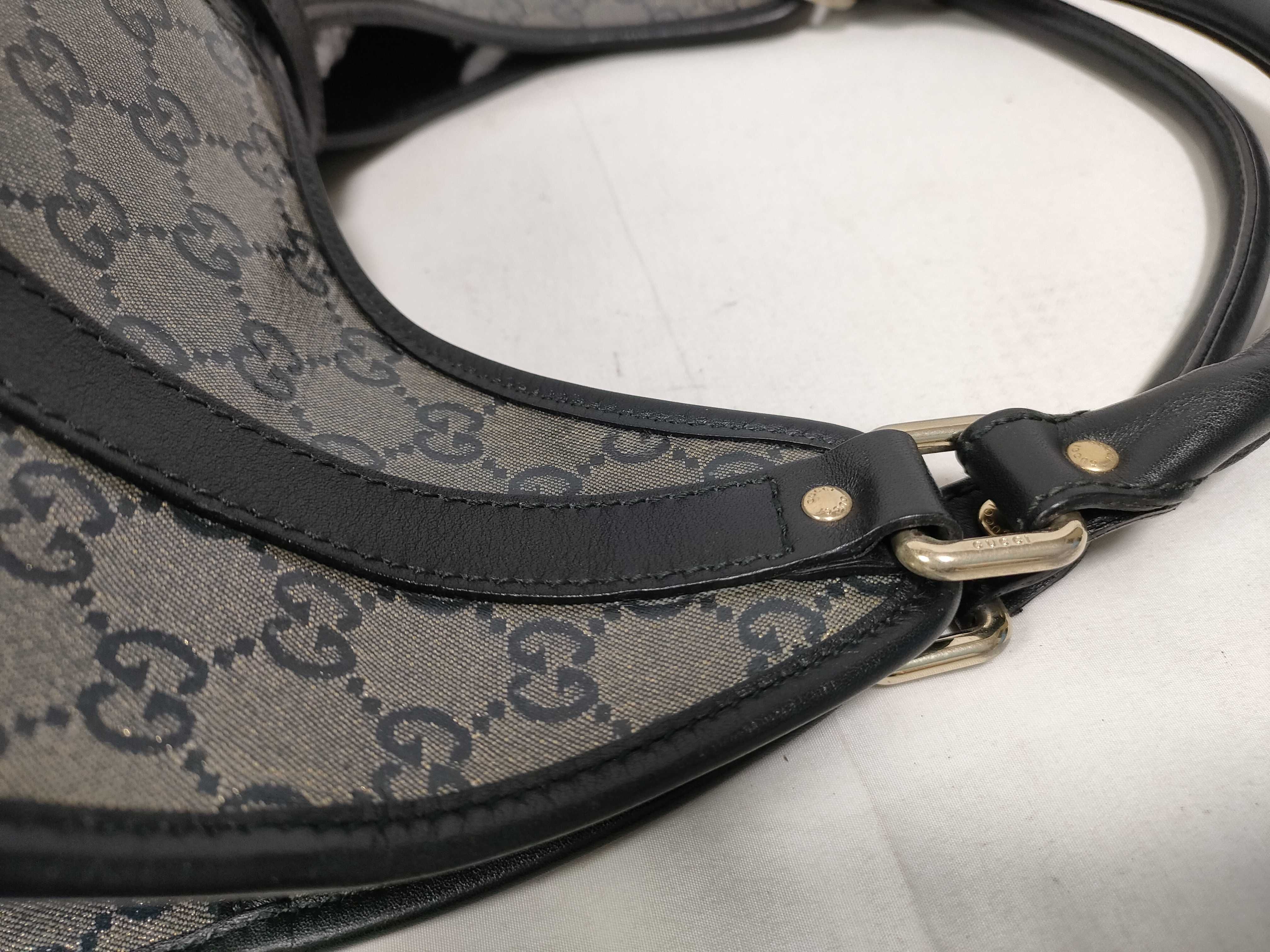 Dark Blue Crystal Leather Vintage Jackie Waist Bag — view 10
