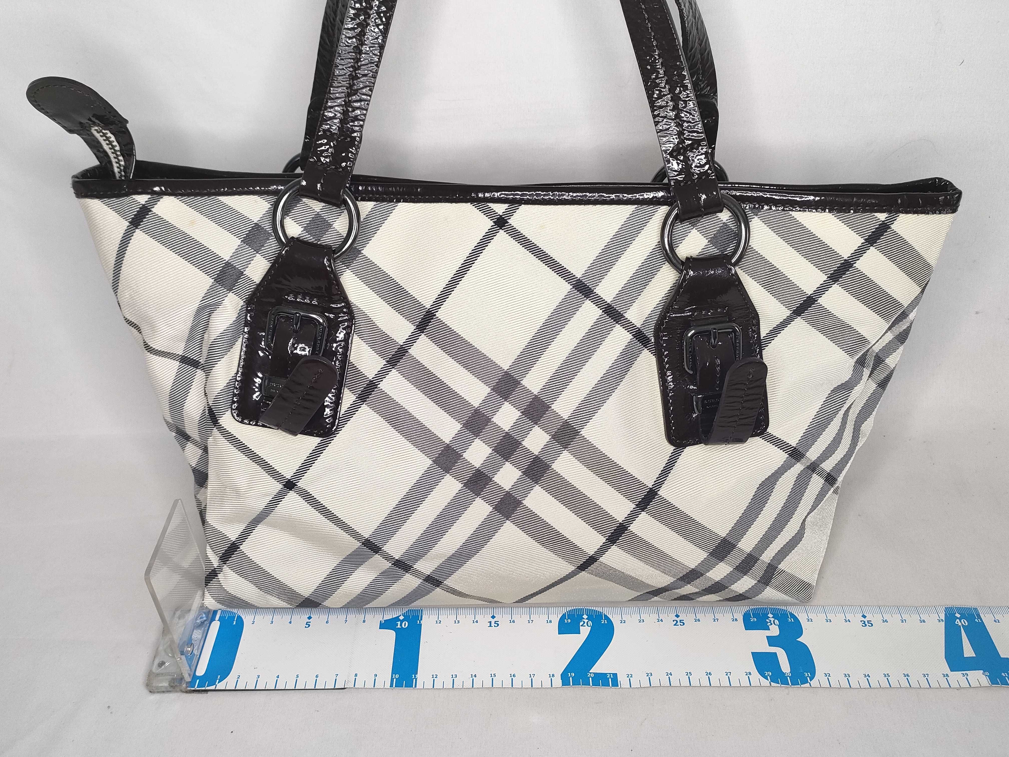 Blue Label Burberry Nova Check Tote Bag Enamel Tote Bag — view 2