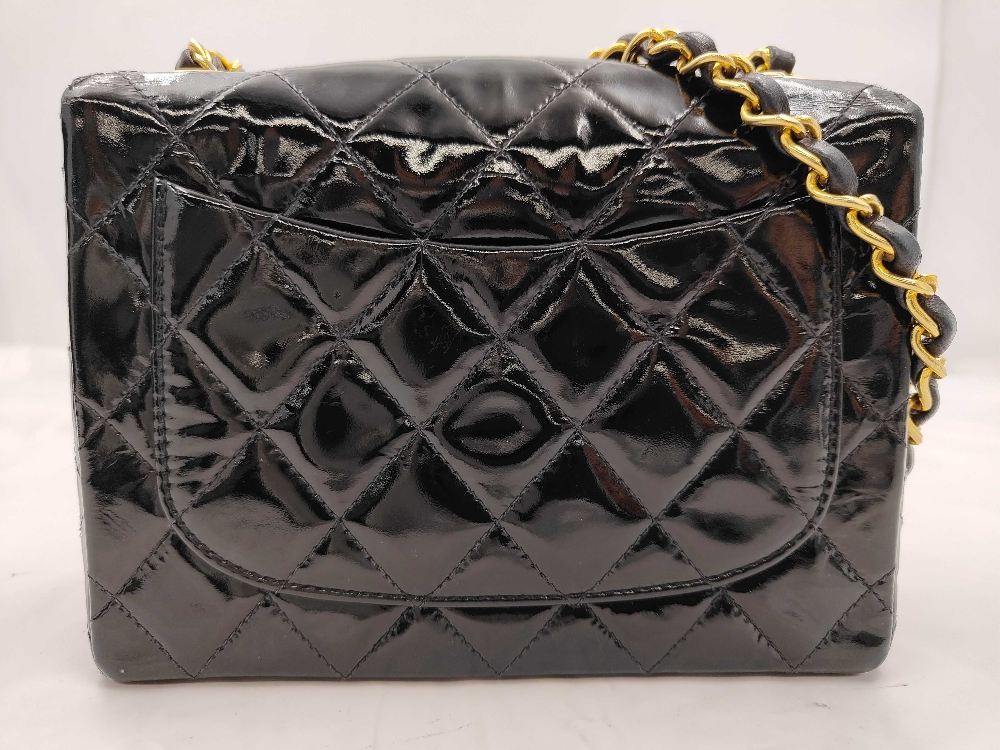 Mini Matelassé Patent Leather Chain Shoulder Bag (Series 2) — view 2