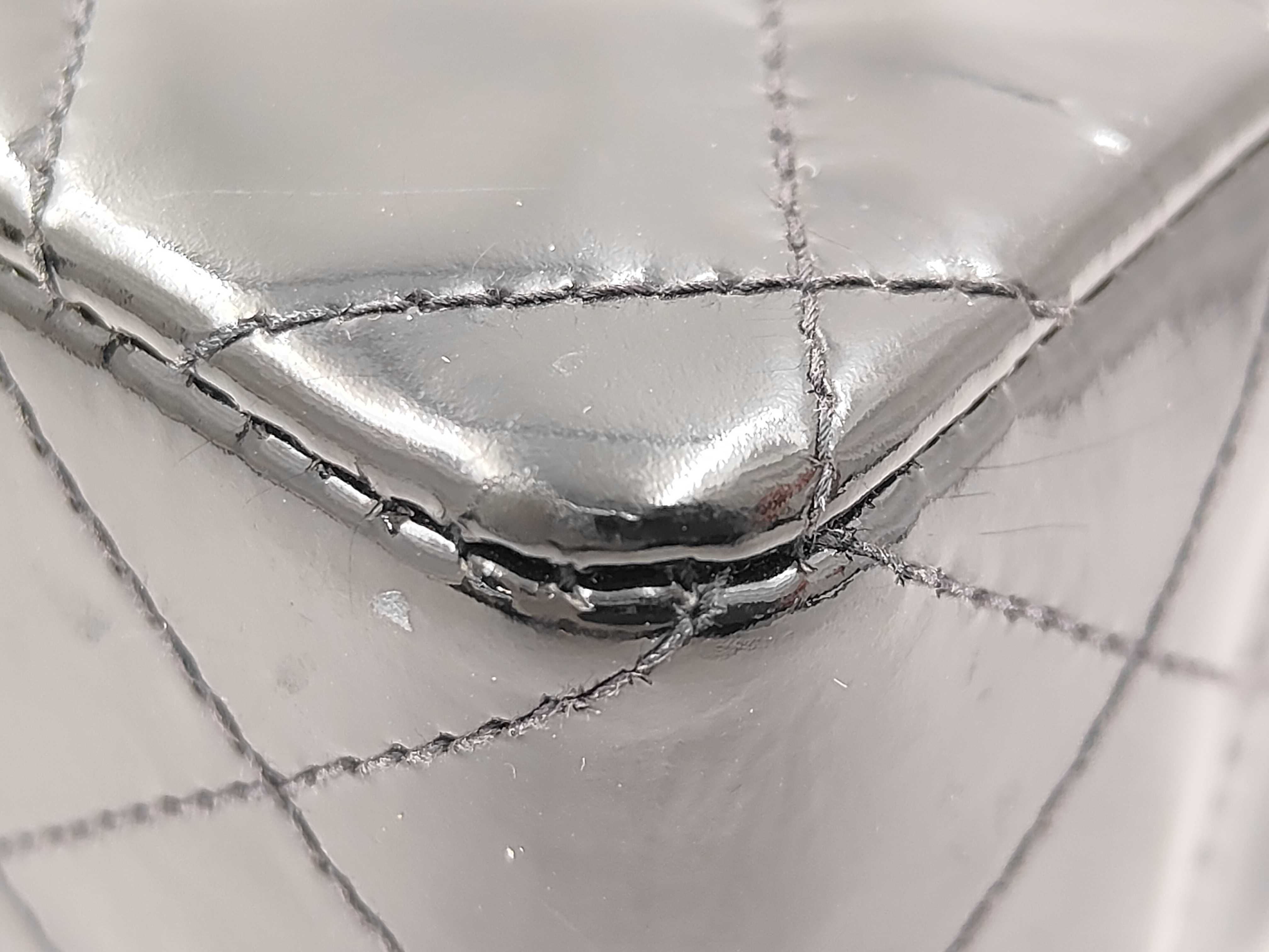 Mini Matelassé Patent Leather Chain Shoulder Bag (Series 2) — view 6