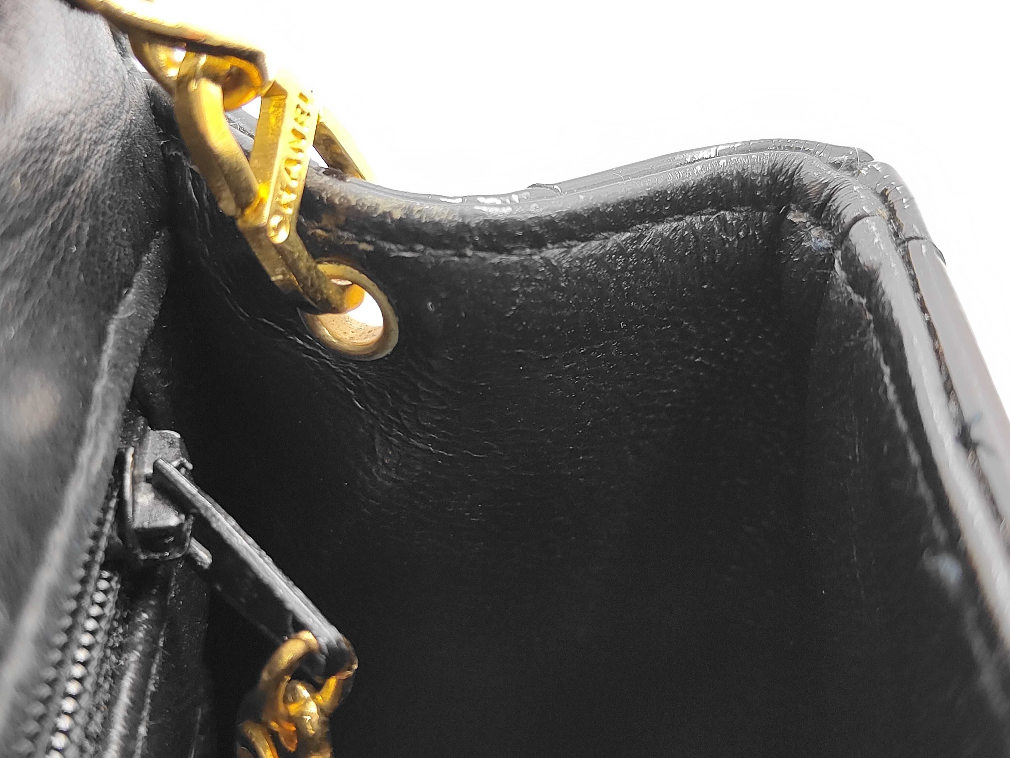 Mini Matelassé Patent Leather Chain Shoulder Bag (Series 2) — view 8
