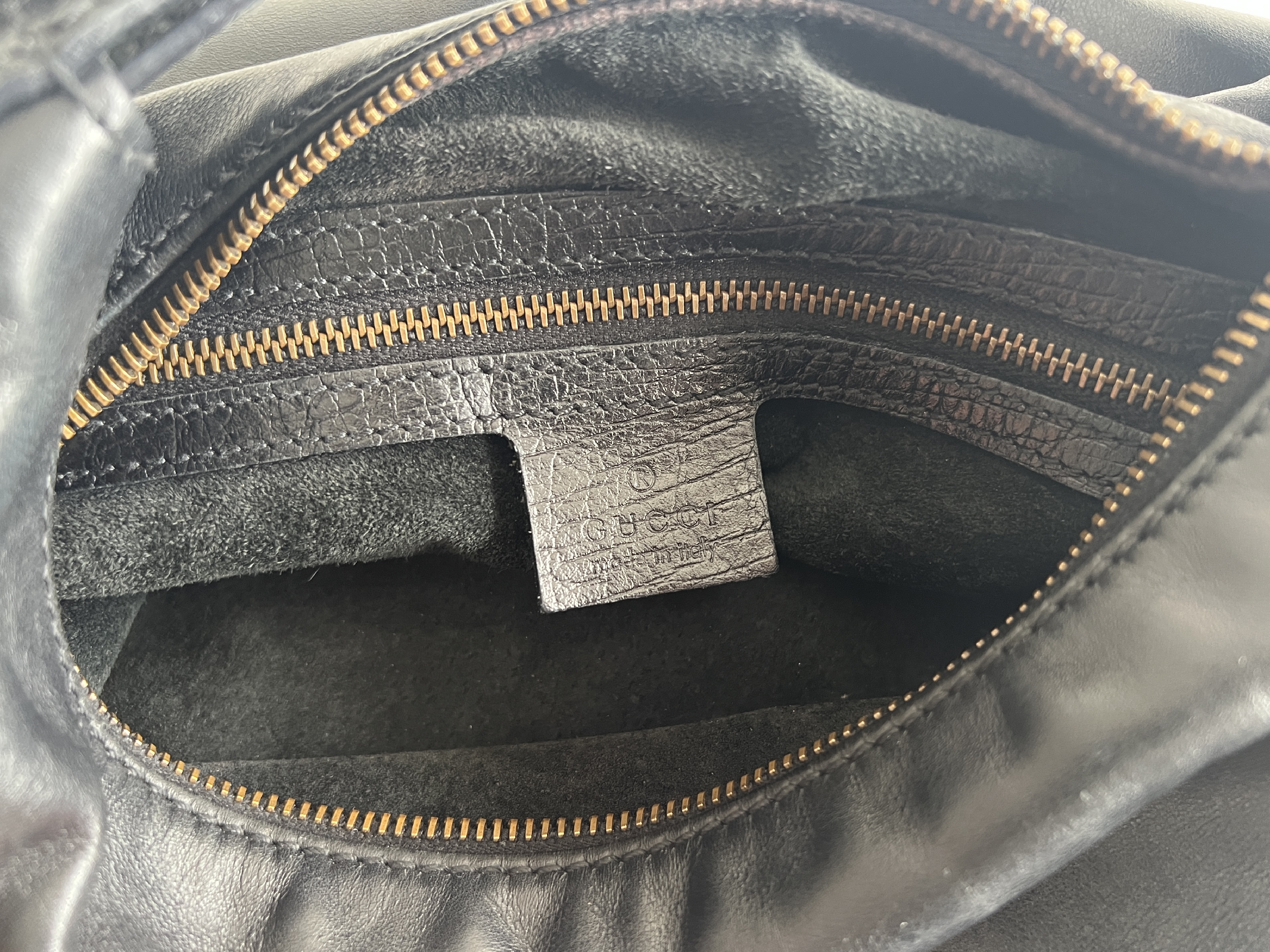 Horsebit Hobo Leather Shoulder Bag, One-Shoulder Bag — view 6