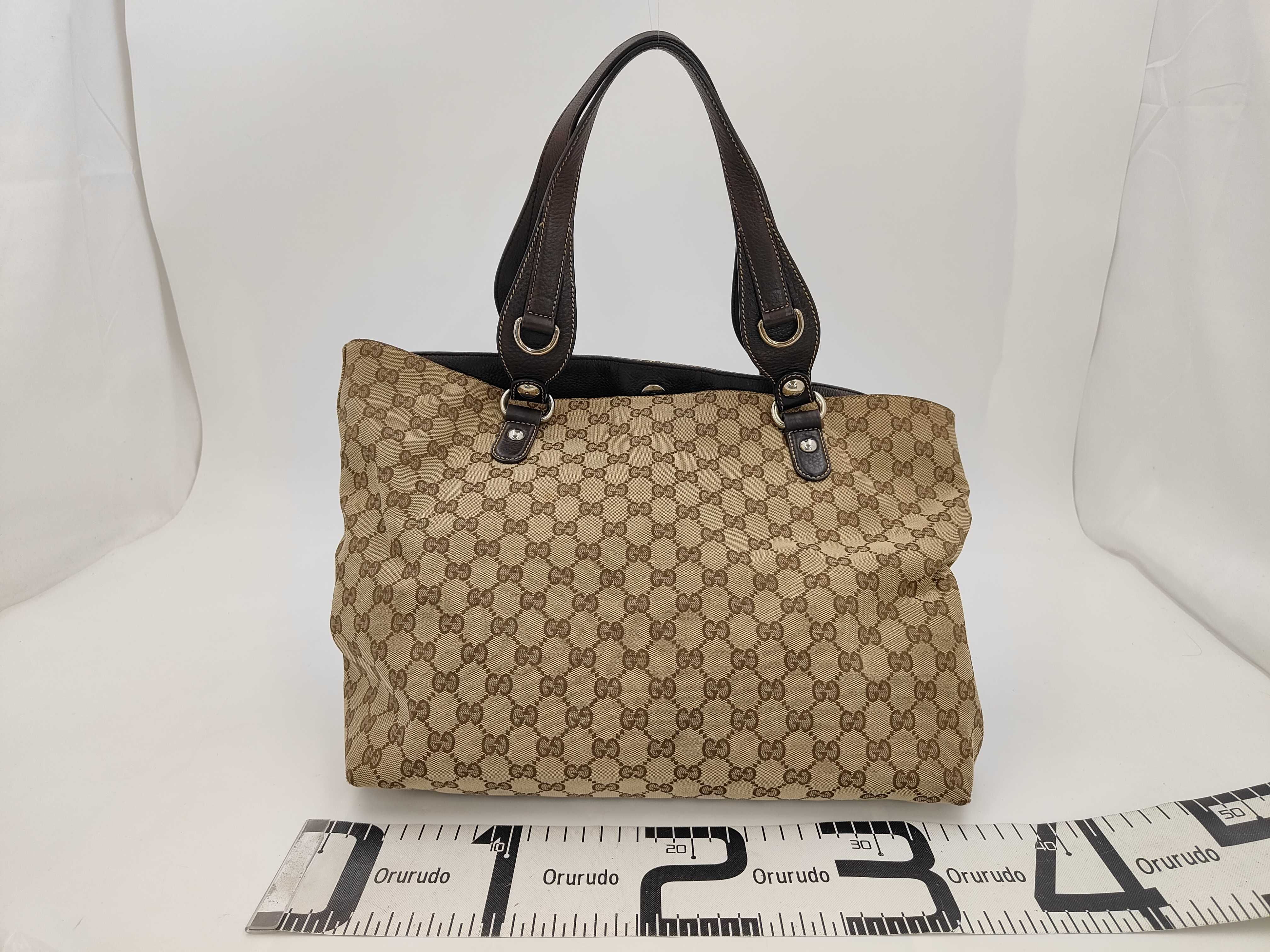 GG Logo Jacquard Shopper Shoulder Bag Tote Bag — view 2