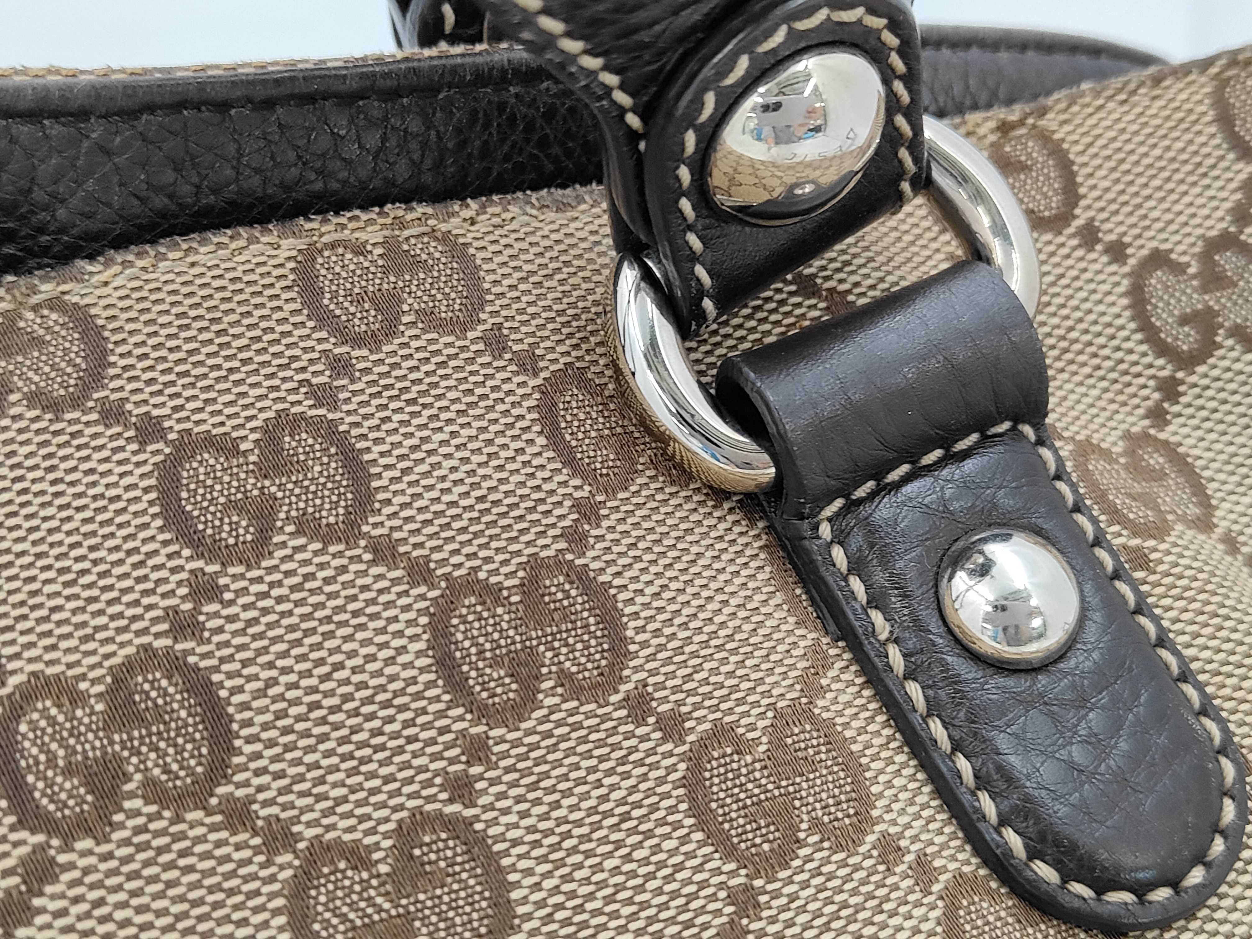 GG Logo Jacquard Shopper Shoulder Bag Tote Bag — view 3