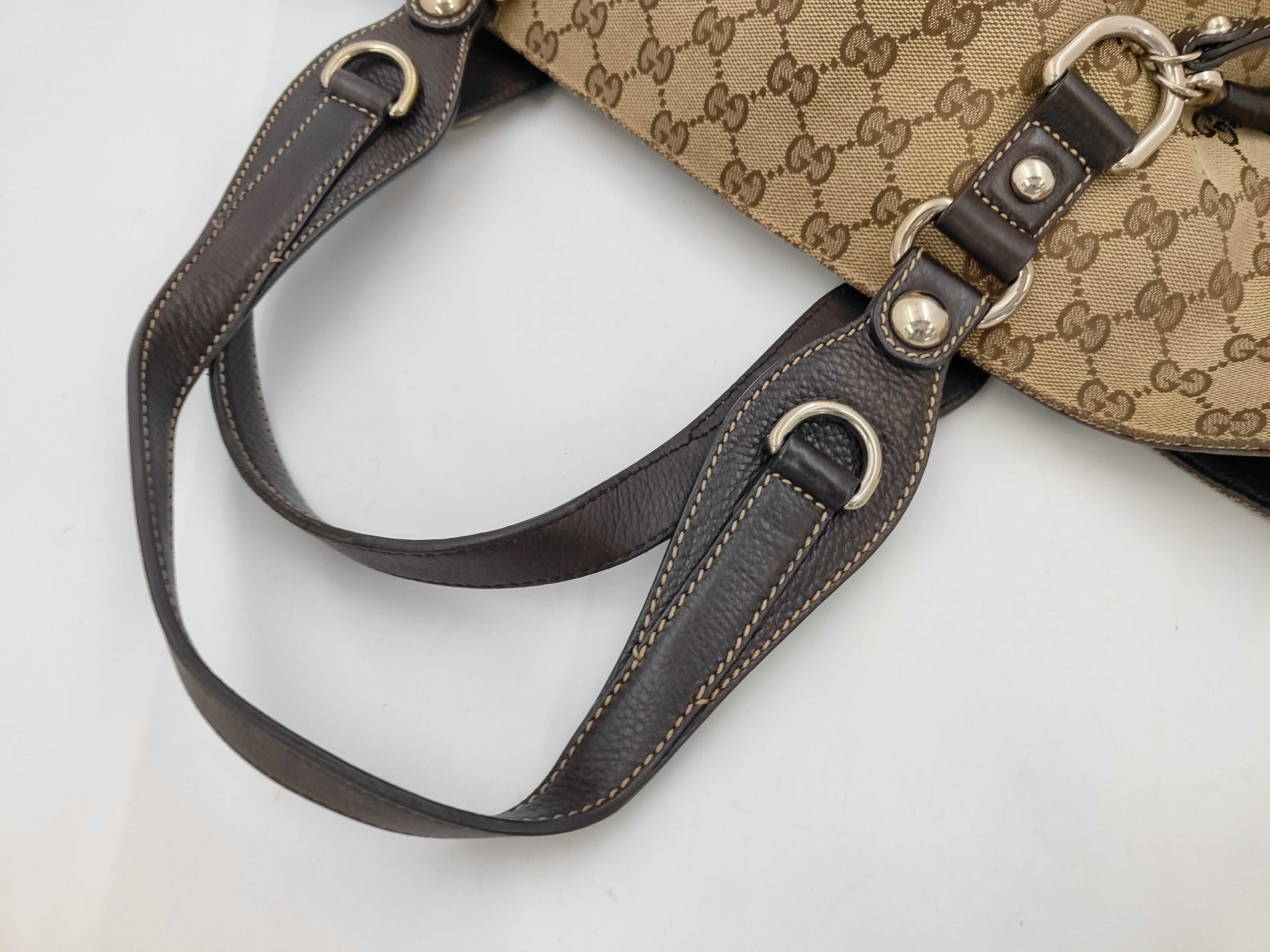 GG Logo Jacquard Shopper Shoulder Bag Tote Bag — view 4