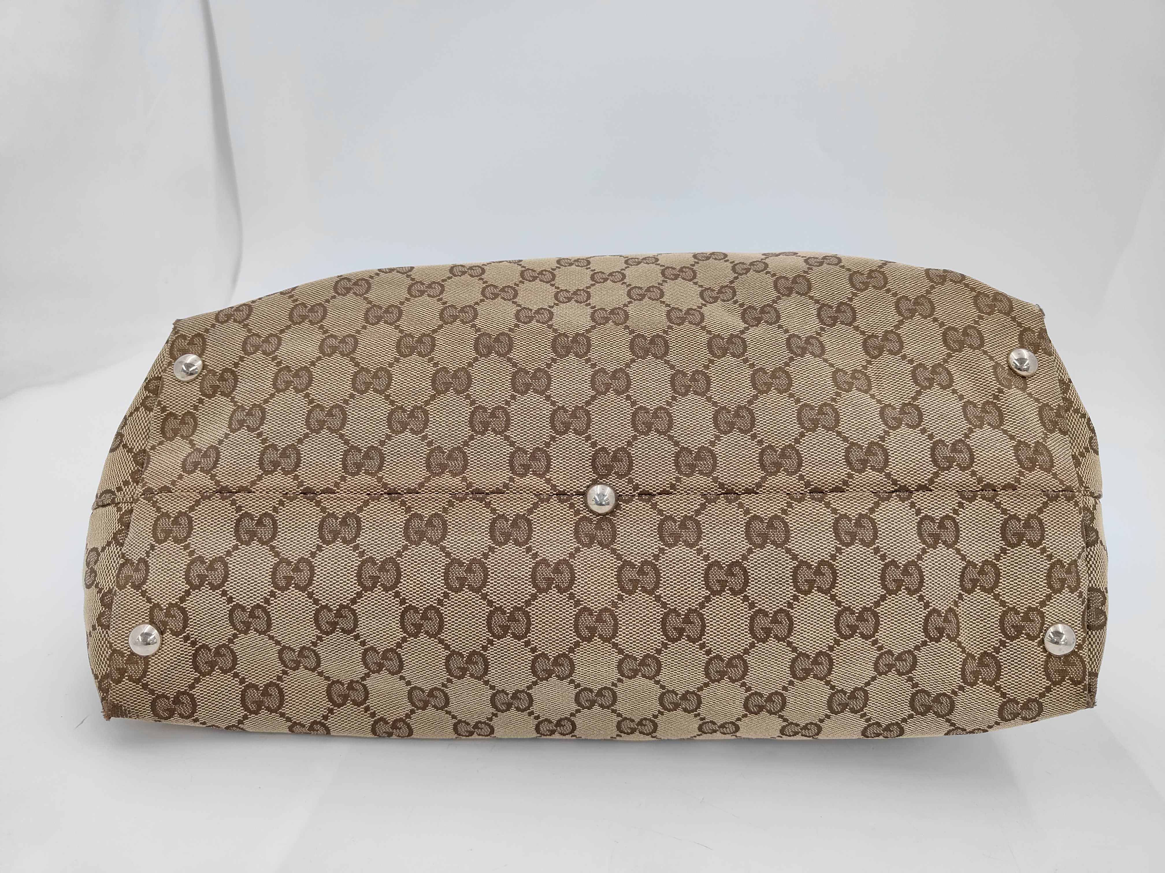 GG Logo Jacquard Shopper Shoulder Bag Tote Bag — view 7