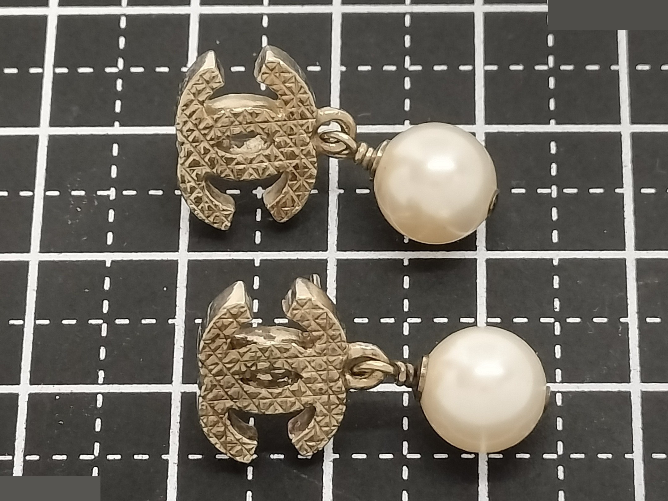 Coco F Pearl Gold Earrings — view 7