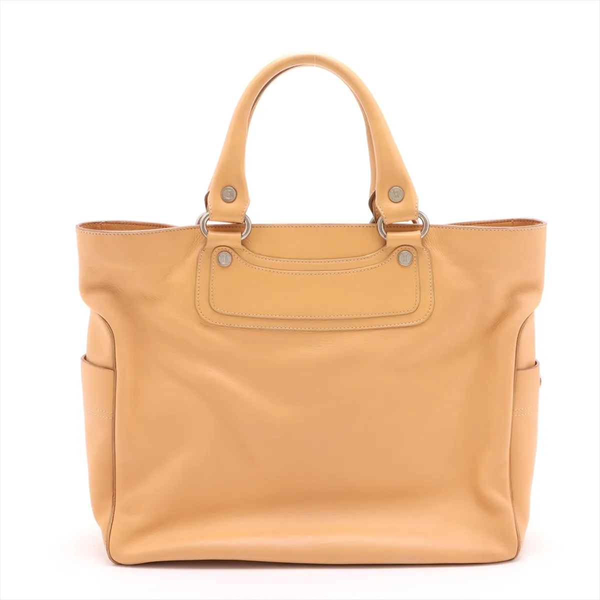 leather handbag yellow — view 2