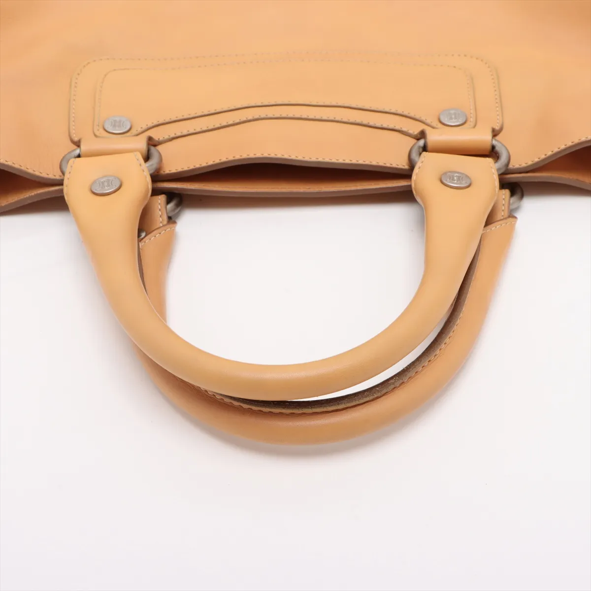 leather handbag yellow — view 5