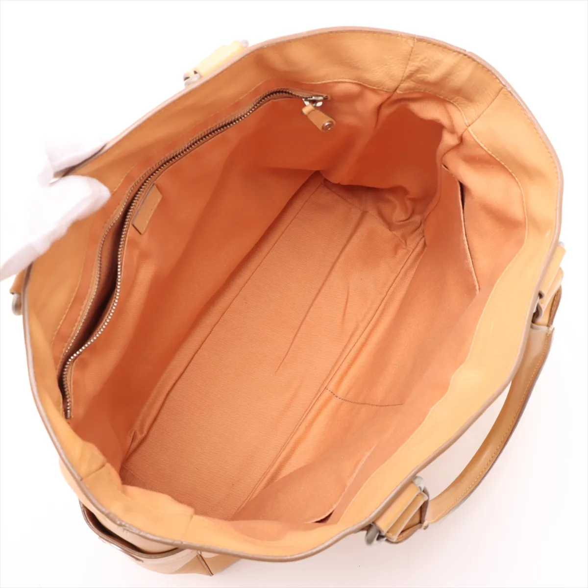 leather handbag yellow — view 7