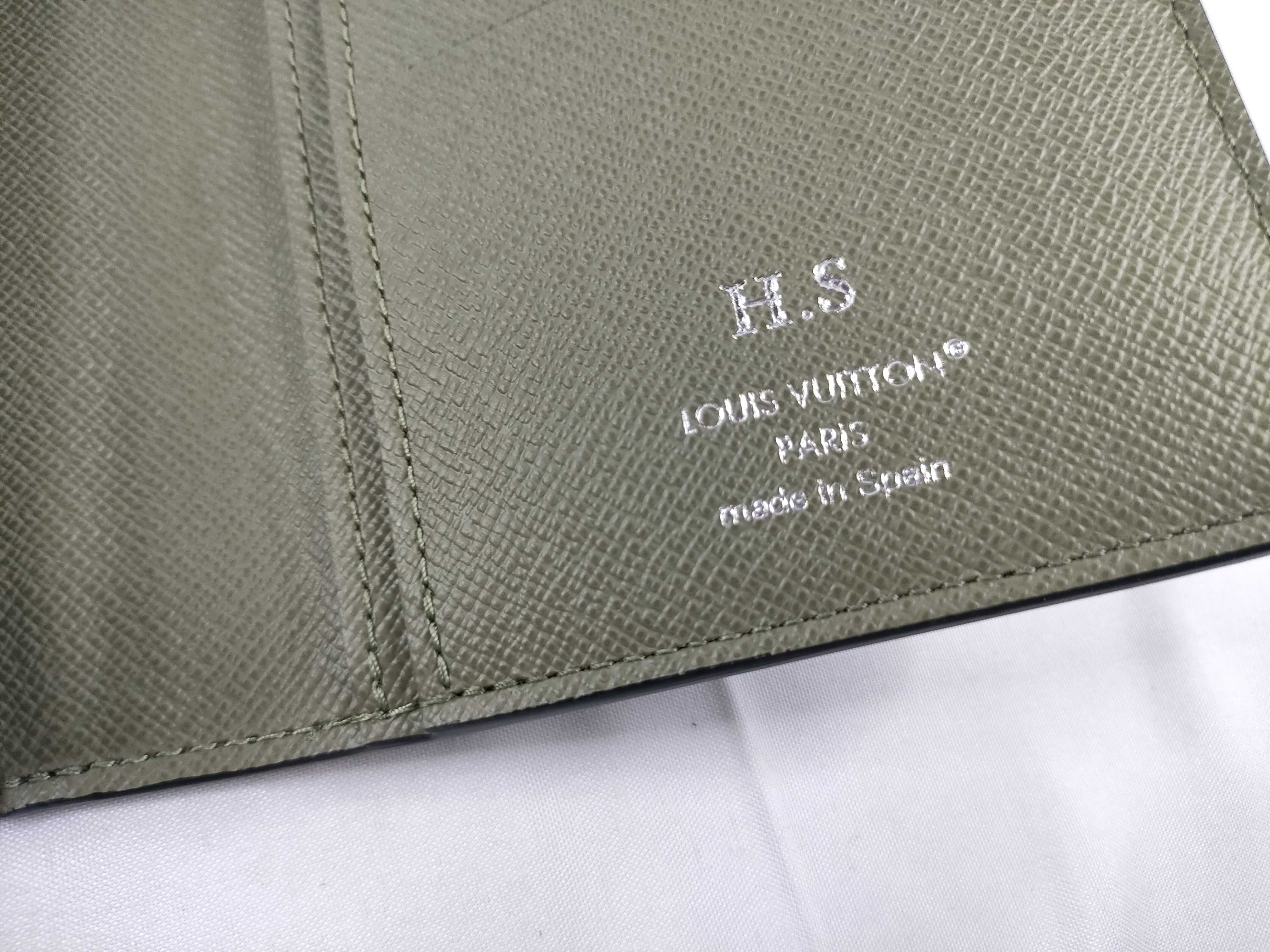 Portefeuille Brazza Long Wallet, Monogram Eclipse Leather, Black/Green, M28815 — view 9