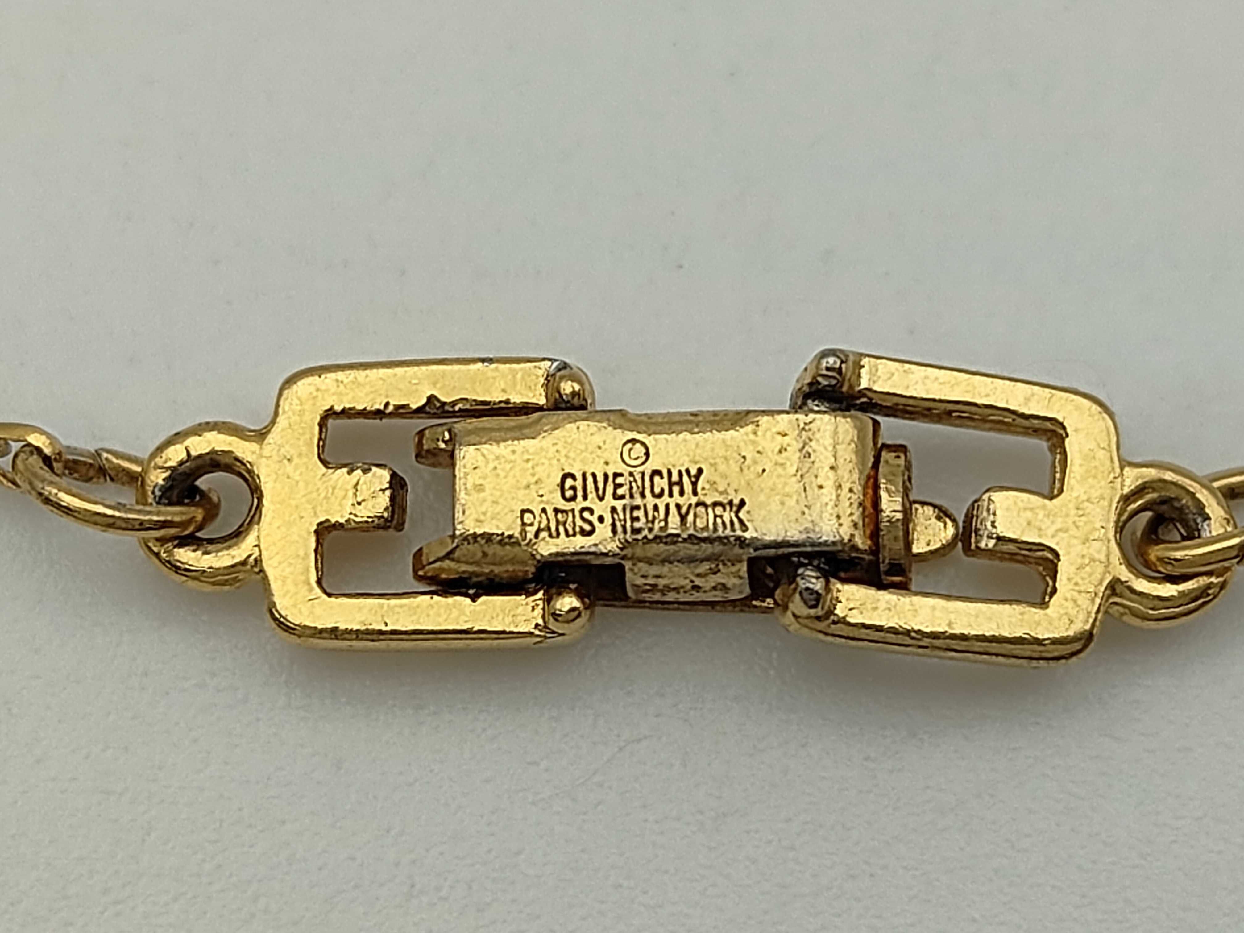 Rhinestone G Logo Square Diamond Gold Necklace — view 5
