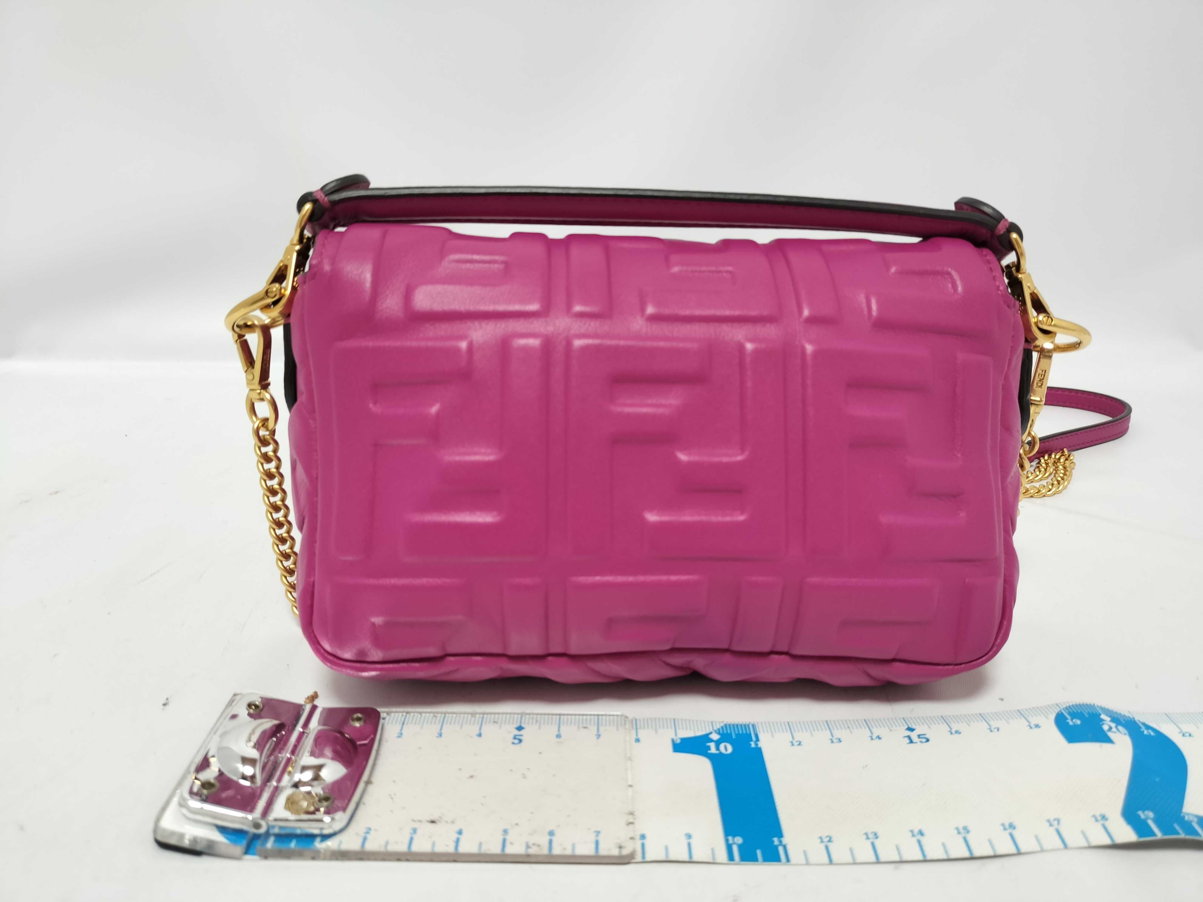 Zucca Pattern Mini Bucket Leather 2-Way Shoulder Bag Pink 8BS017 Shoulder Bag — view 2