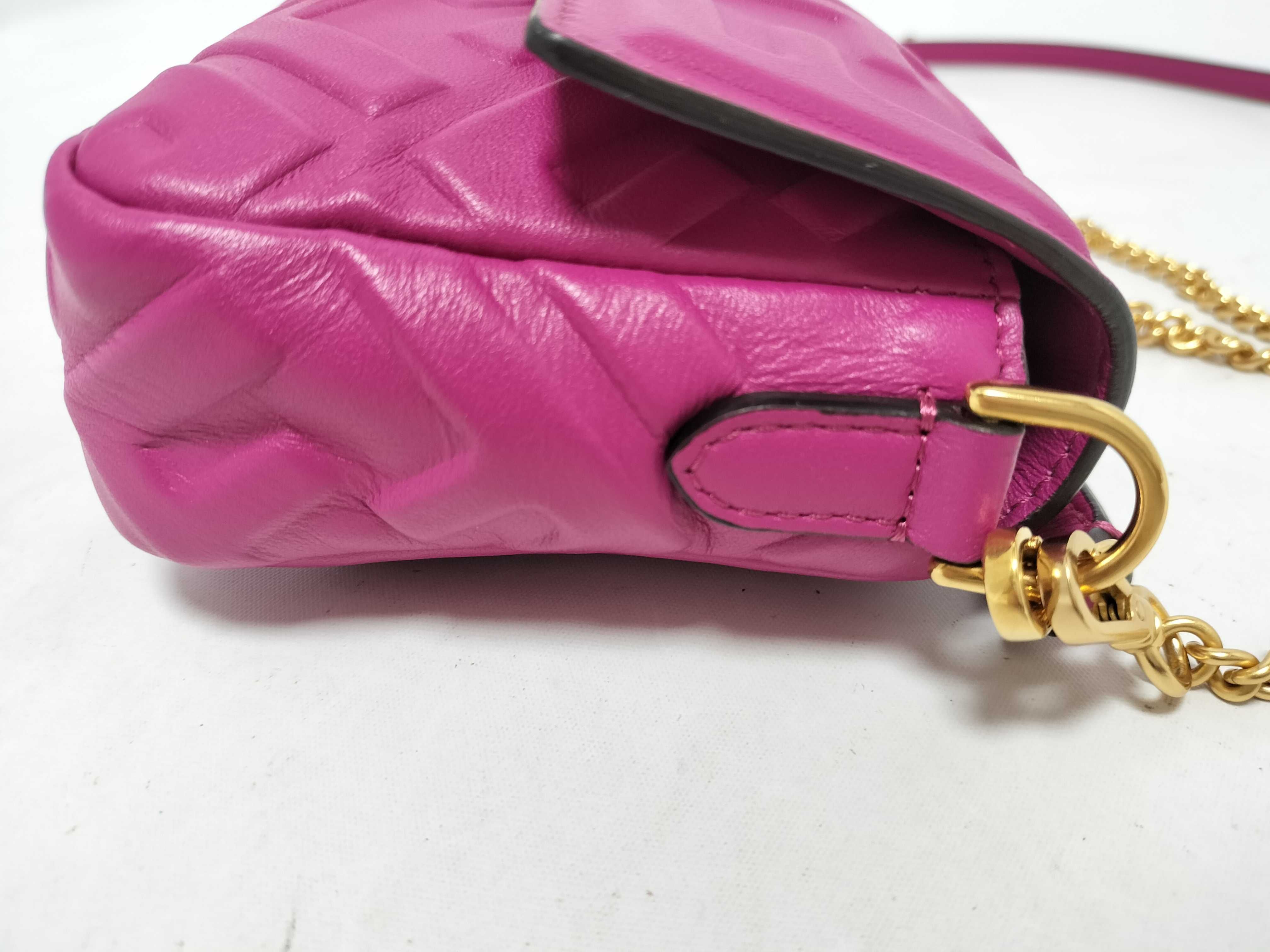 Zucca Pattern Mini Bucket Leather 2-Way Shoulder Bag Pink 8BS017 Shoulder Bag — view 5