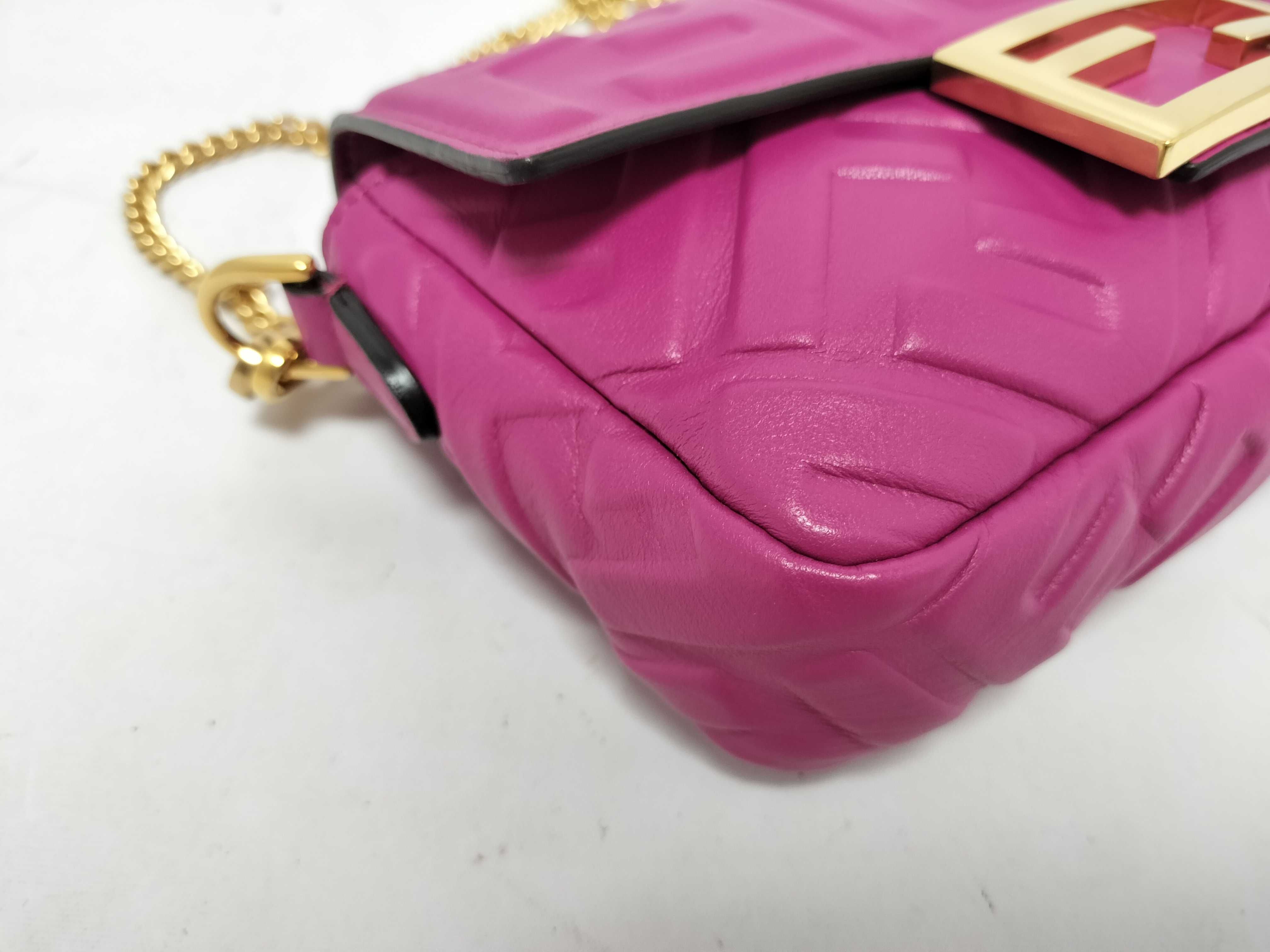 Zucca Pattern Mini Bucket Leather 2-Way Shoulder Bag Pink 8BS017 Shoulder Bag — view 7