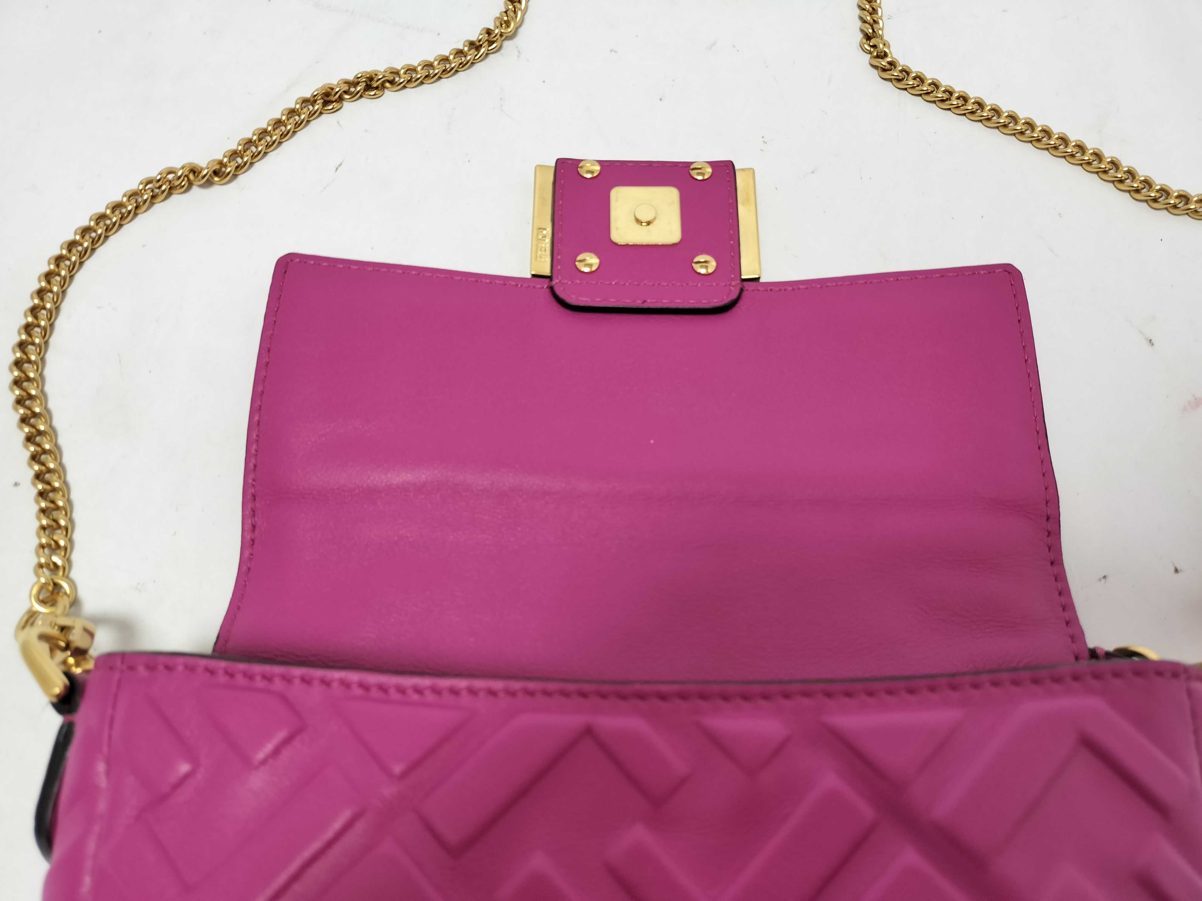 Zucca Pattern Mini Bucket Leather 2-Way Shoulder Bag Pink 8BS017 Shoulder Bag — view 8