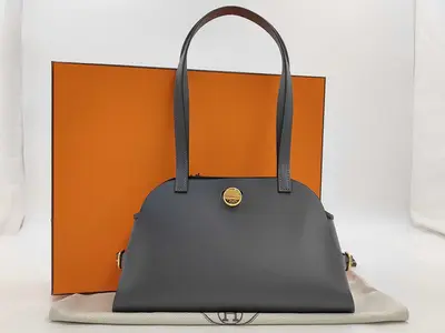 BAG TABLIER SELLIER SWIFT MILITIARE ARDOISE STAMP K Handbag