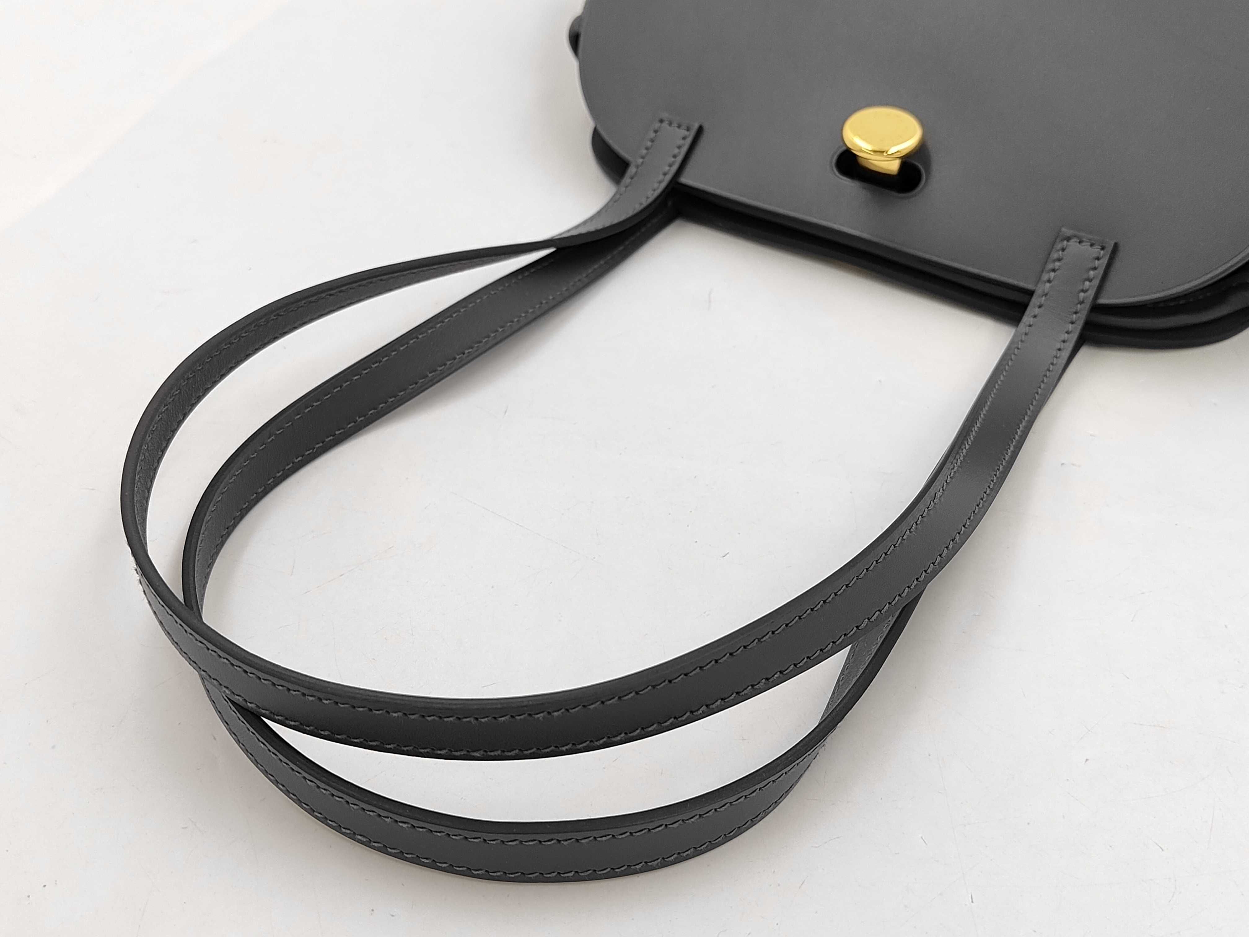 BAG TABLIER SELLIER SWIFT MILITIARE ARDOISE STAMP K Handbag — view 3
