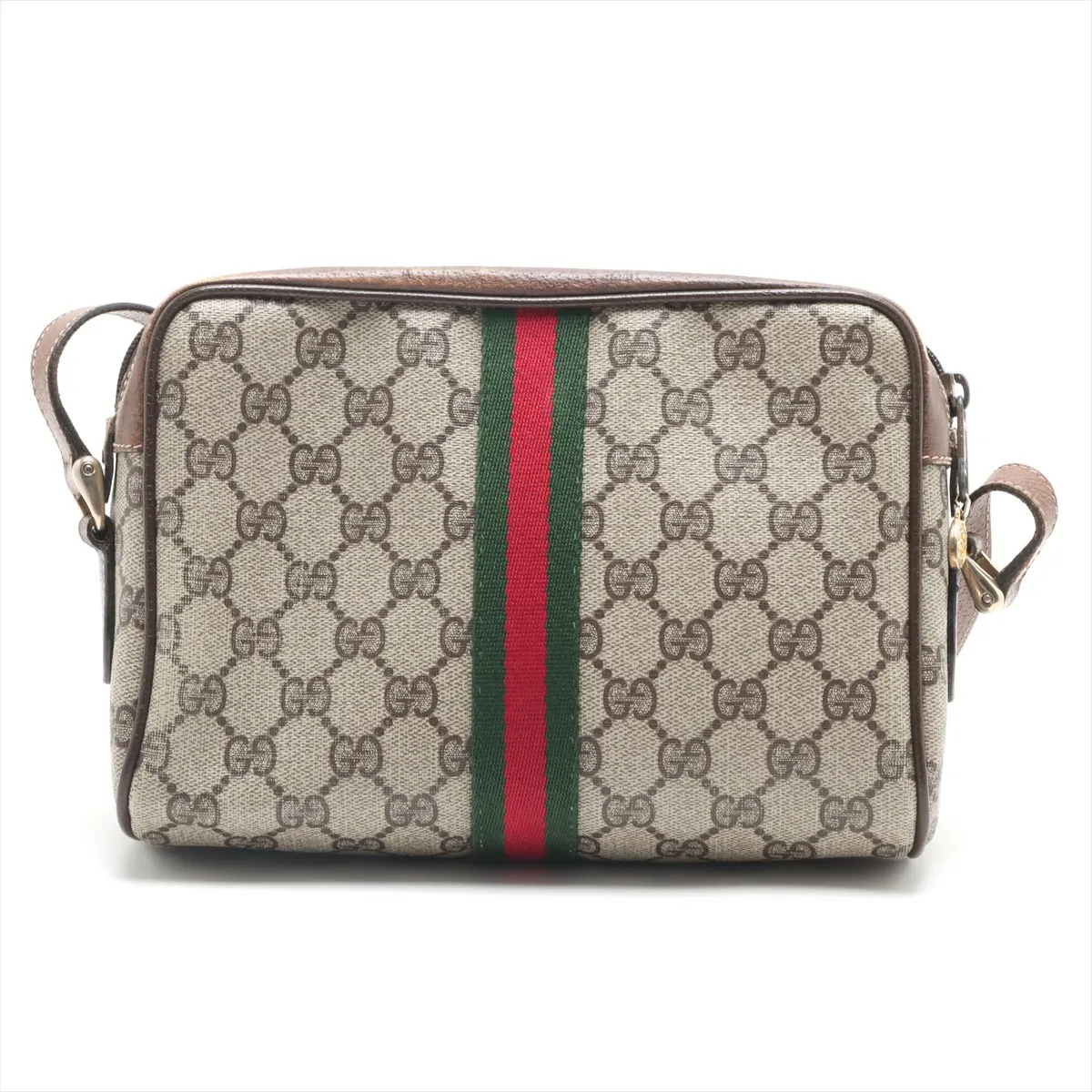 GG Supreme PVC x Leather Shoulder Bag Beige — view 2