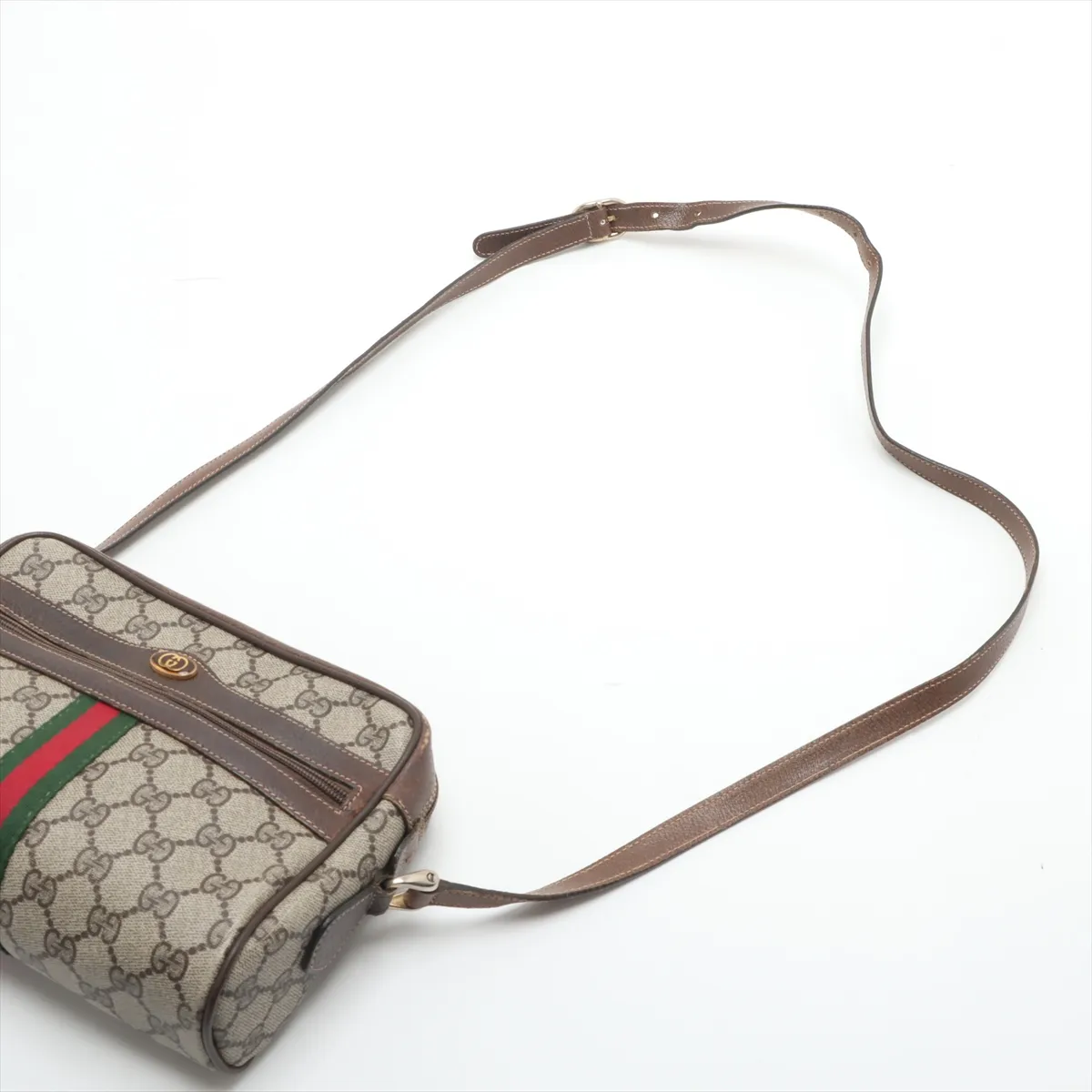 GG Supreme PVC x Leather Shoulder Bag Beige — view 5