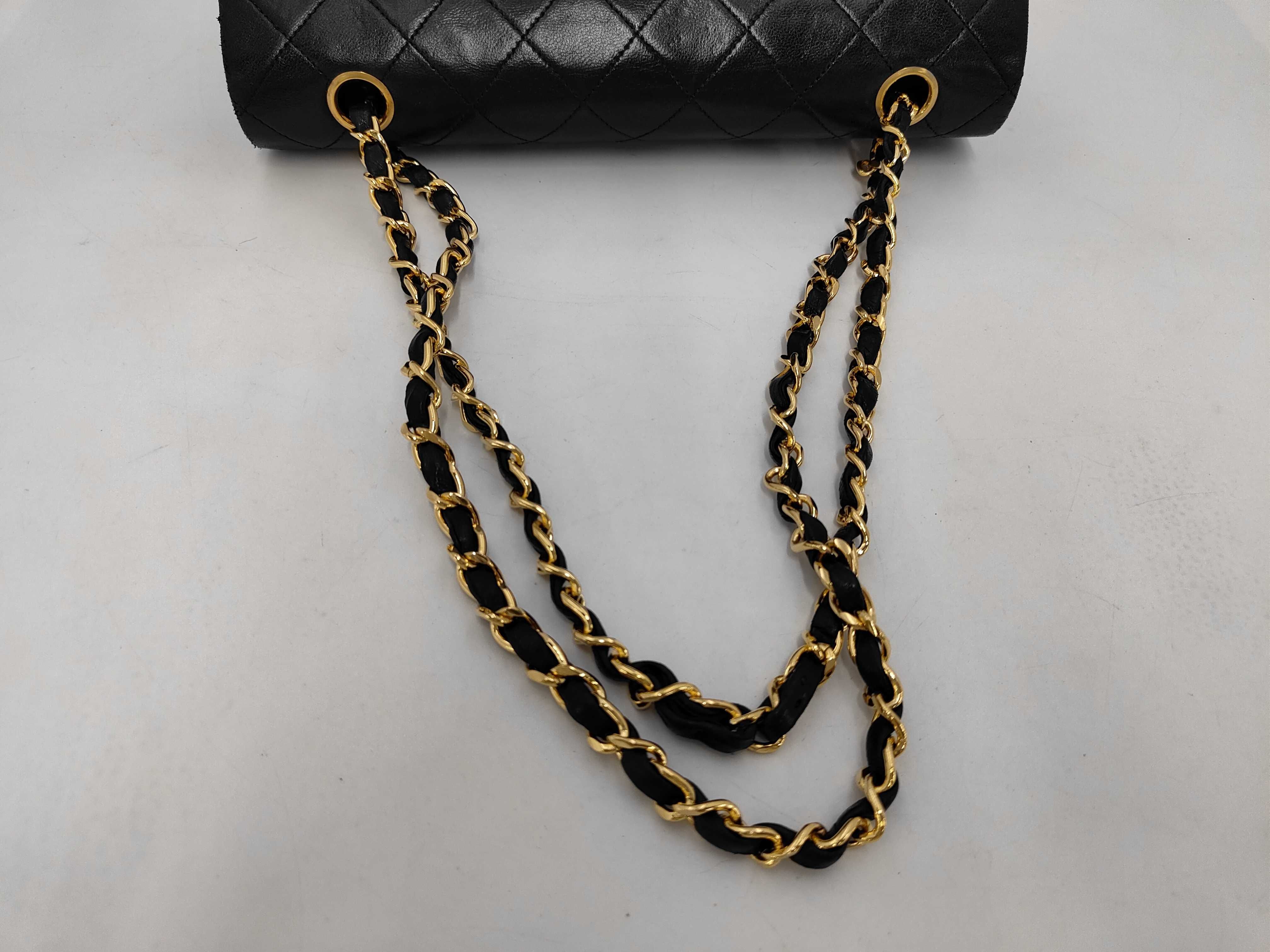 Matelassé 25 Double Flap Double Chain Lambskin Shoulder Bag — view 11
