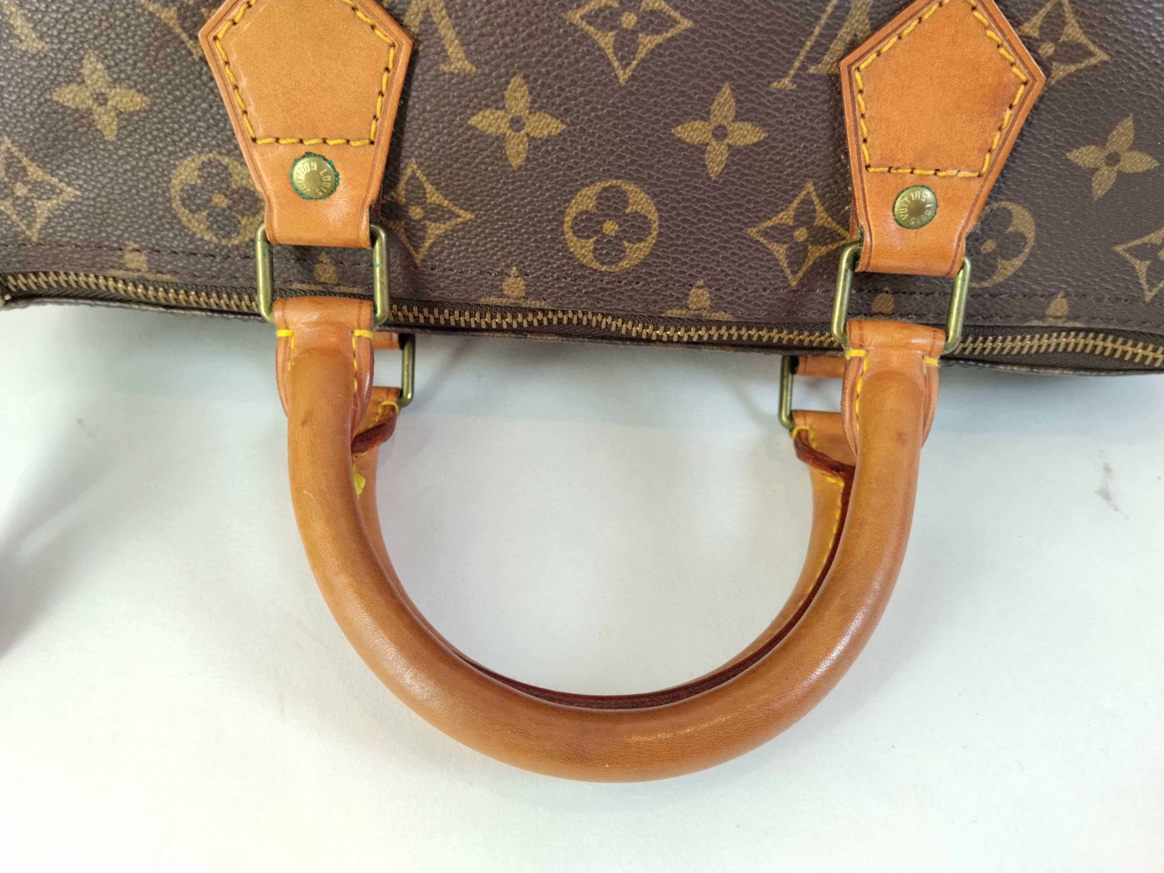 Monogram Speedy 30 M41526 VI883 Brown Boston Bag — view 3