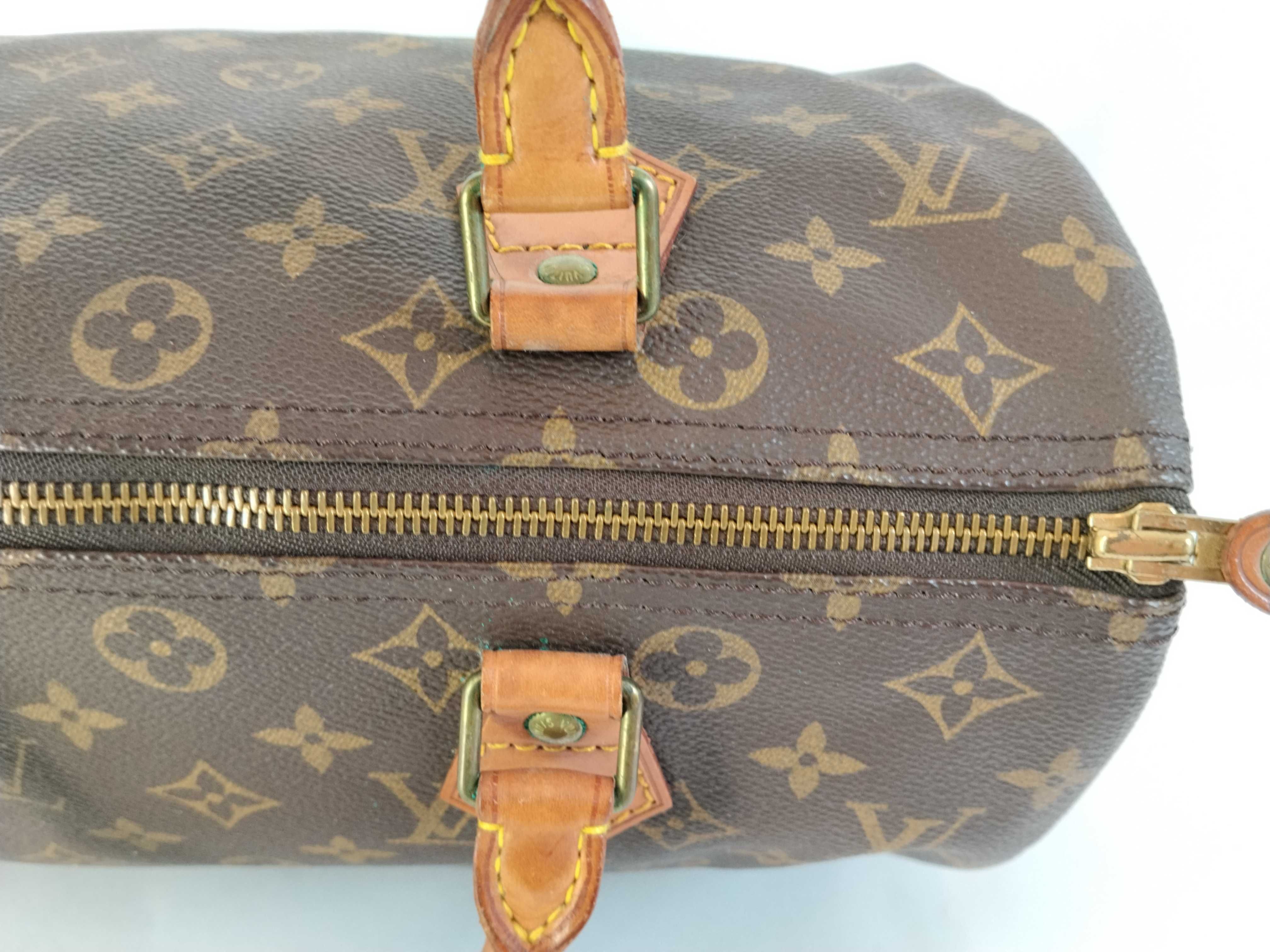 Monogram Speedy 30 M41526 VI883 Brown Boston Bag — view 9