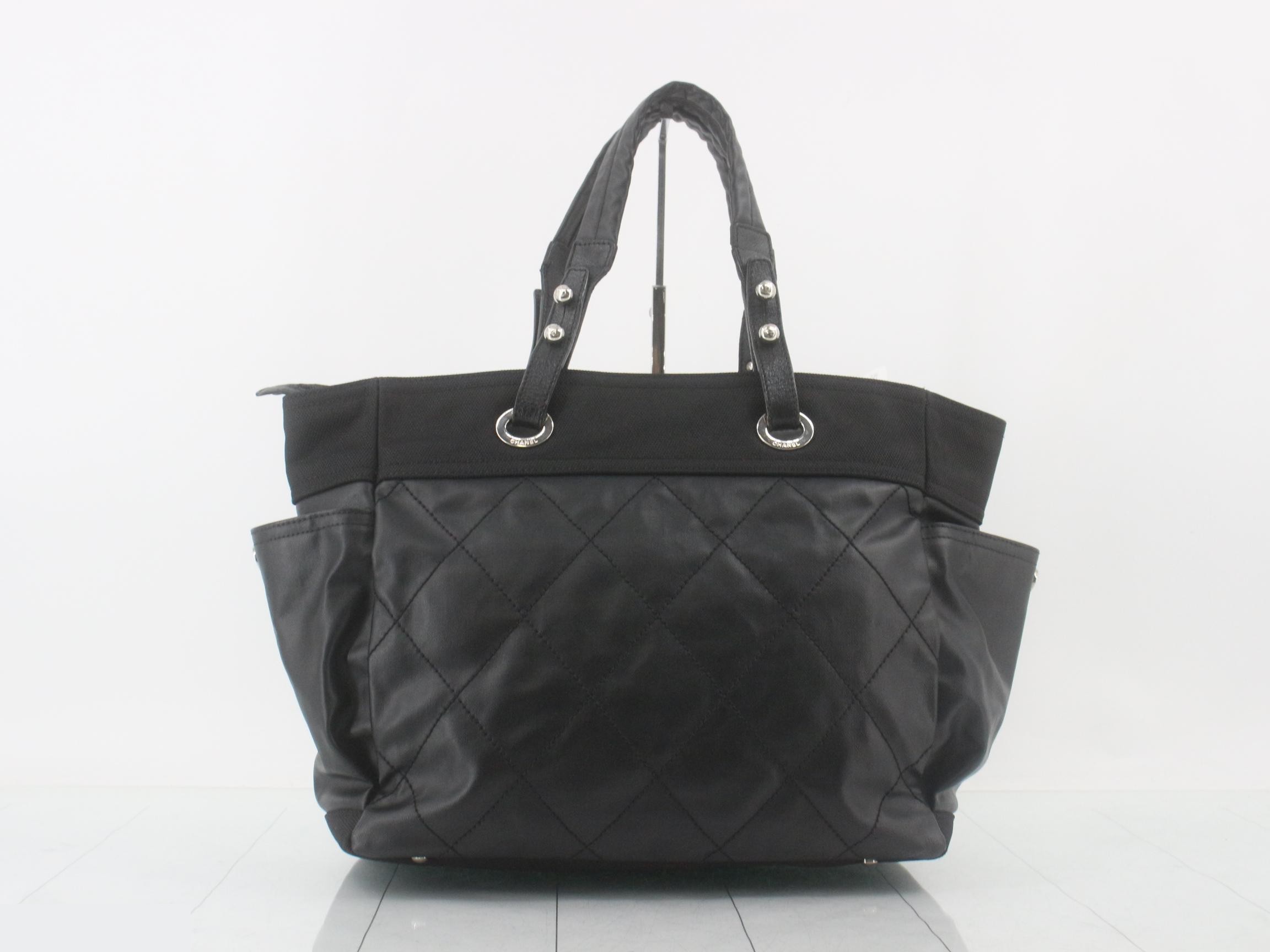 Paris Biarritz Tote Bag GM PVC/Leather Black — view 2