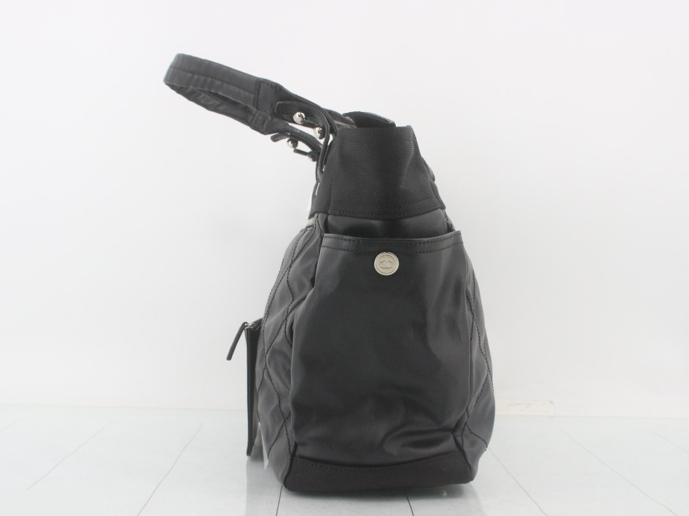 Paris Biarritz Tote Bag GM PVC/Leather Black — view 3