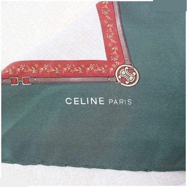 scarf, green x beige — view 4