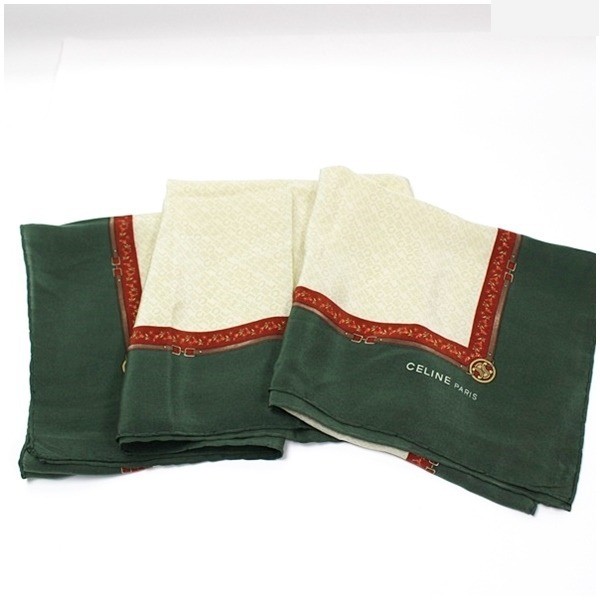 scarf, green x beige — view 6