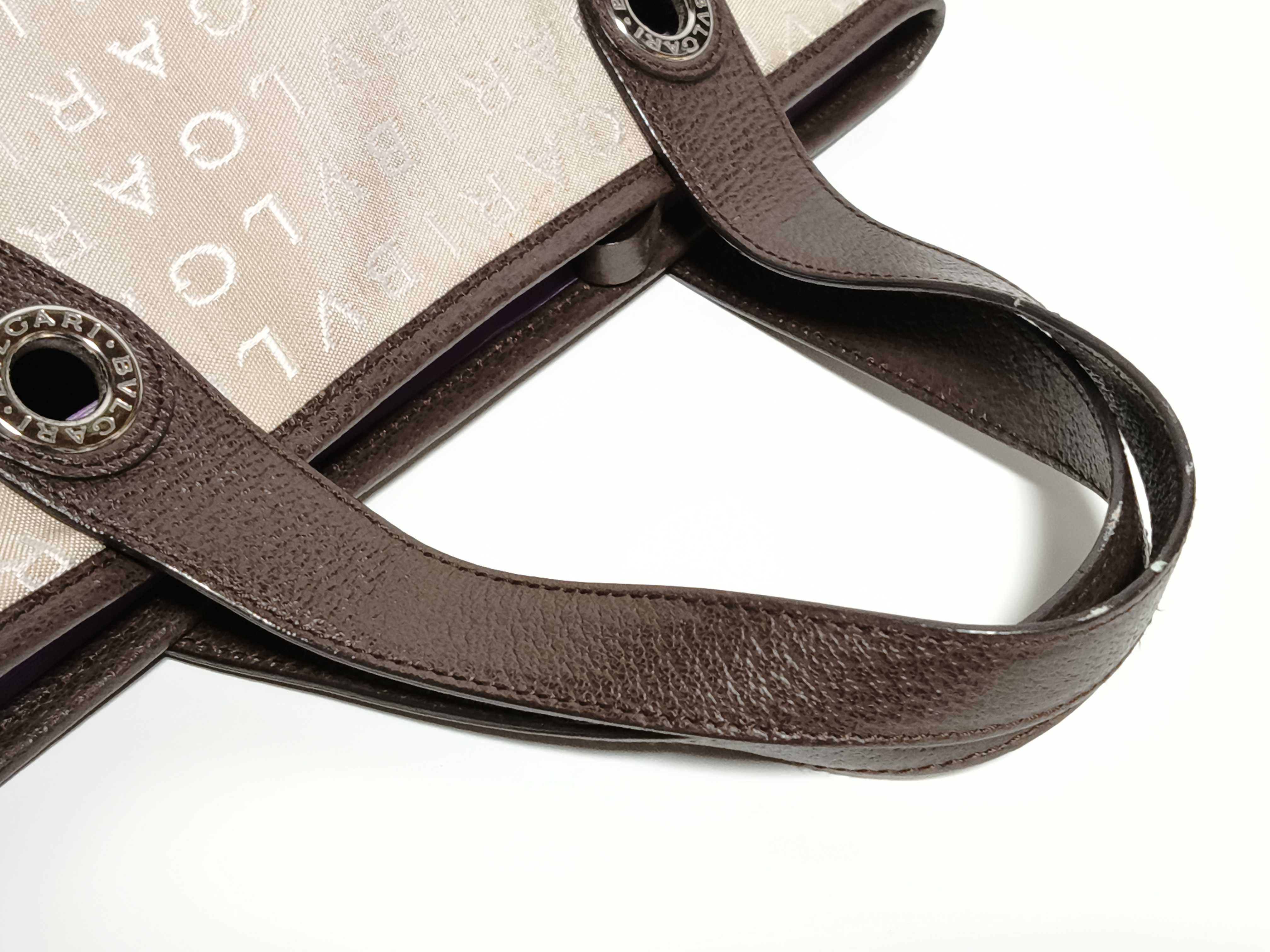 Logomania BVLGARI Logomania Handbag Tote Bag — view 3