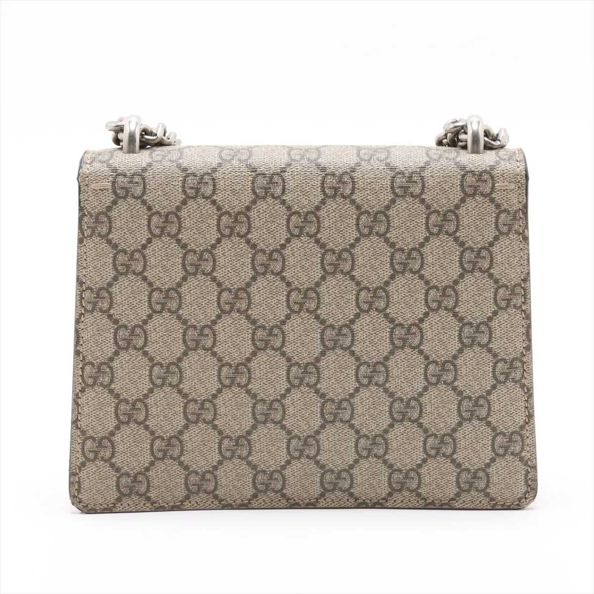 GG Supreme Dionysus PVC x Suede Chain Shoulder Bag Beige x Red 421970 — view 2