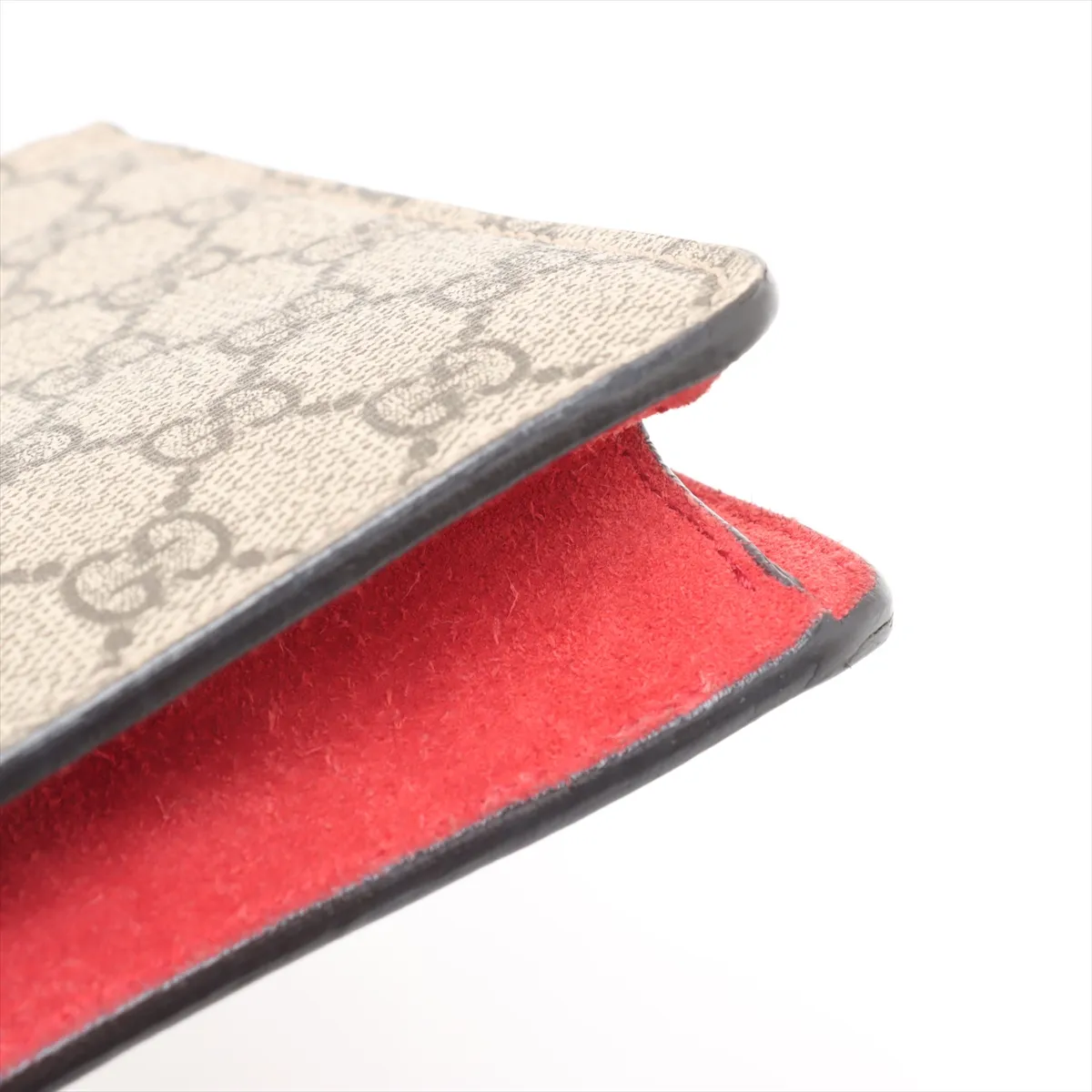 GG Supreme Dionysus PVC x Suede Chain Shoulder Bag Beige x Red 421970 — view 11