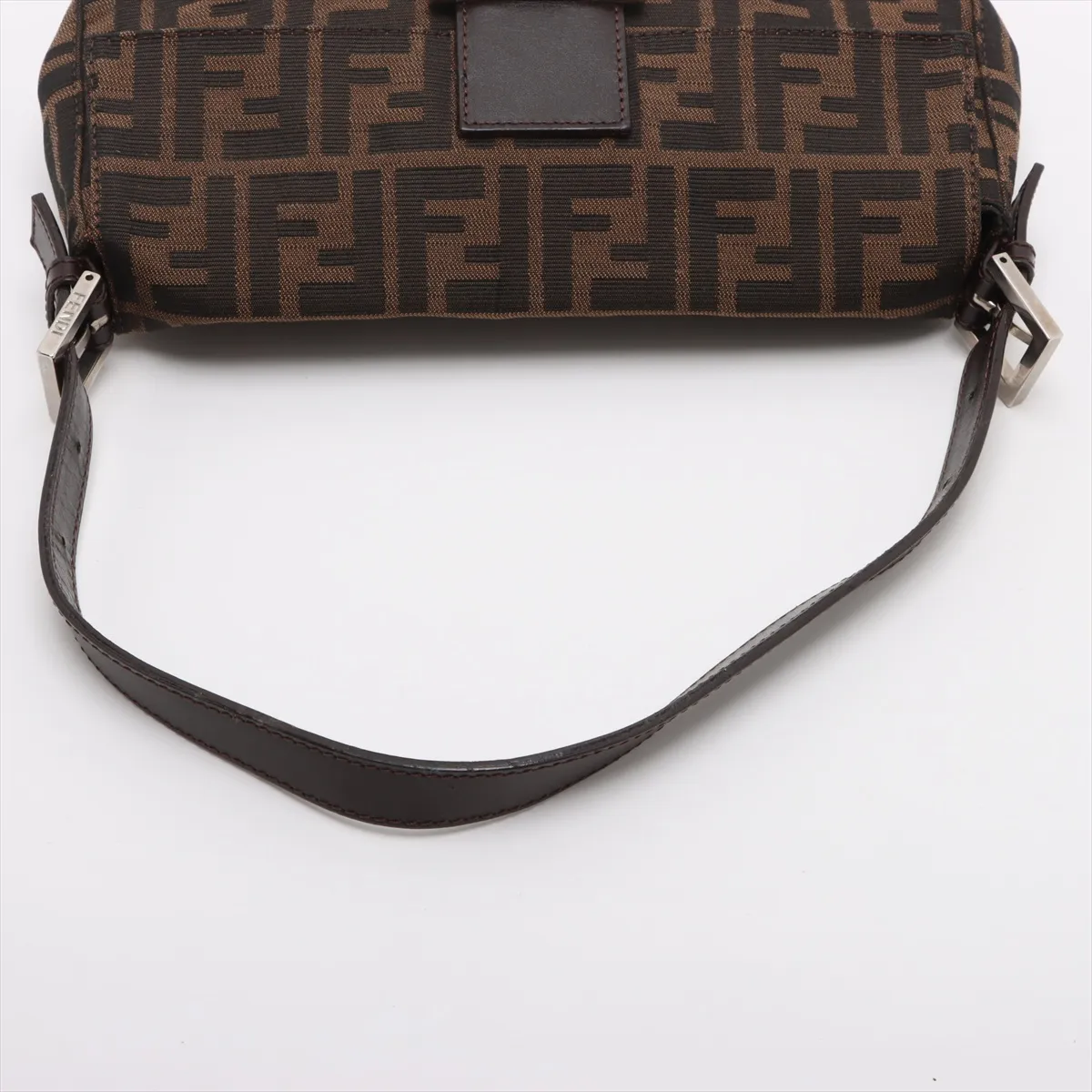 Zucca Mamma Bucket Canvas x Leather Shoulder Bag Brown — view 5