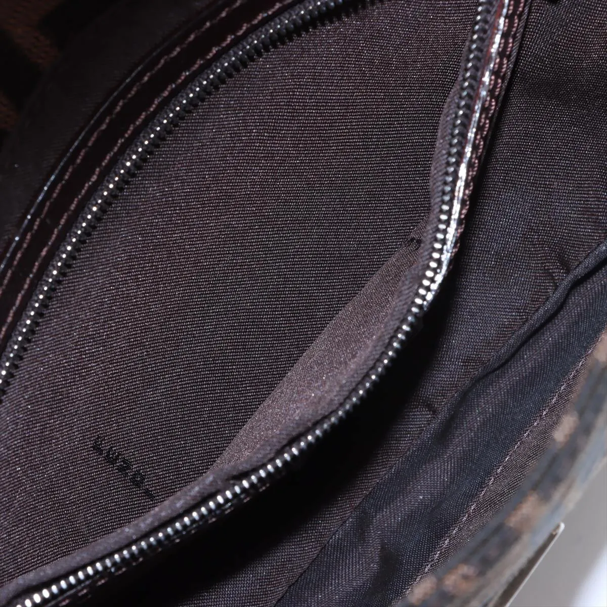 Zucca Mamma Bucket Canvas x Leather Shoulder Bag Brown — view 8