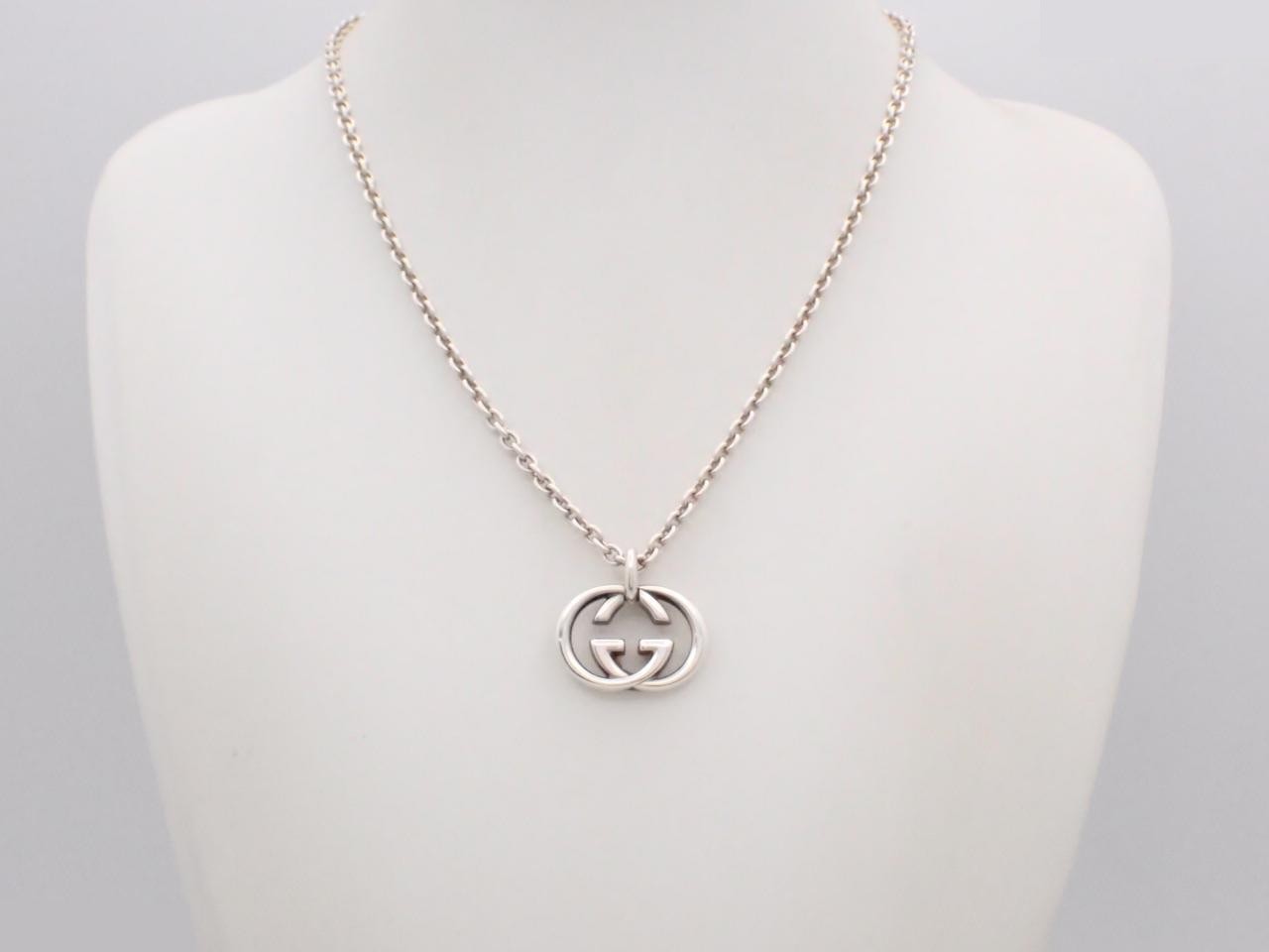 Interlocking G necklace, chain approximately 48cm, Ag925/25.8g — view 3