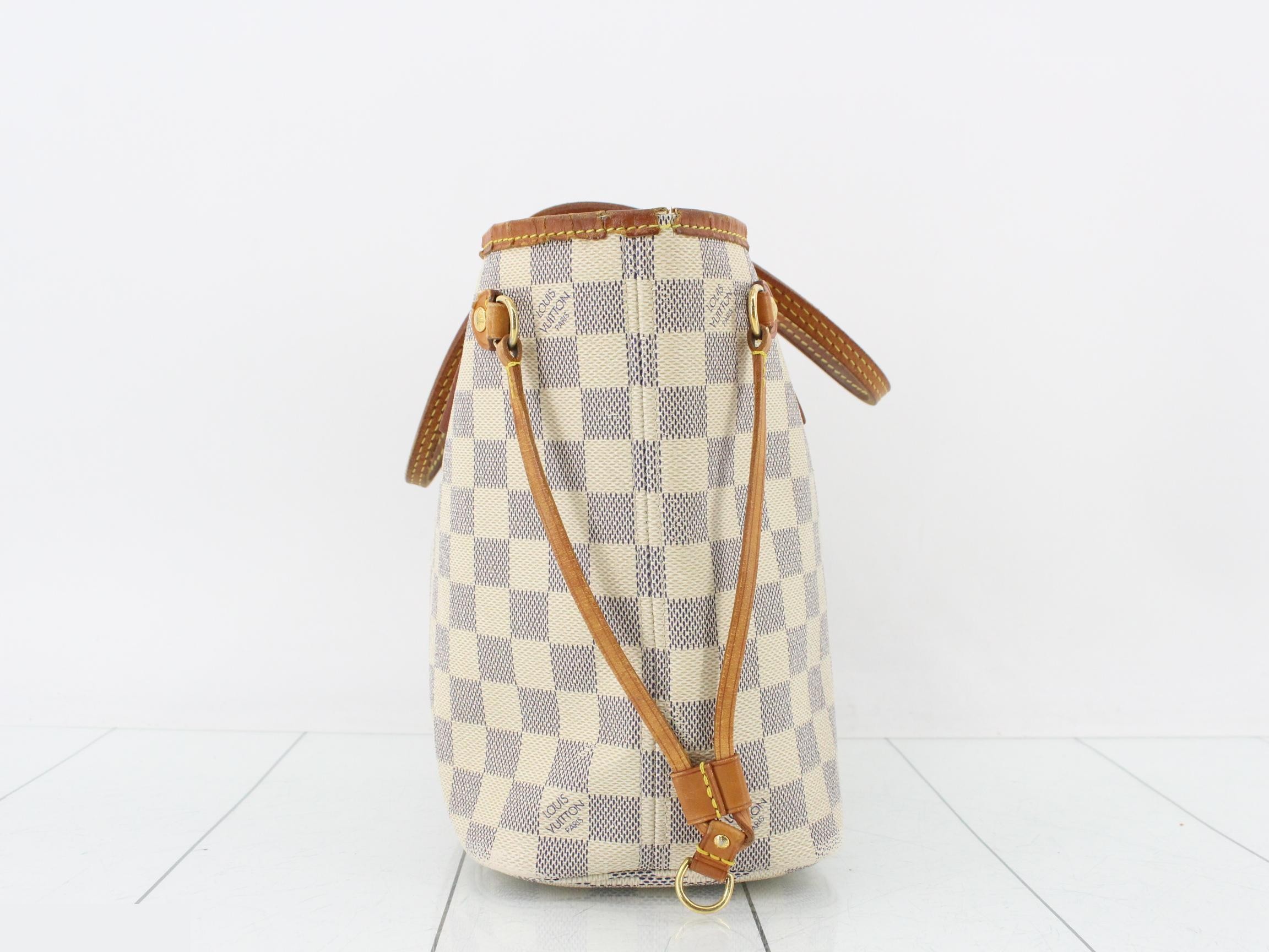 Damier Azur Neverfull PM Tote Bag — view 4