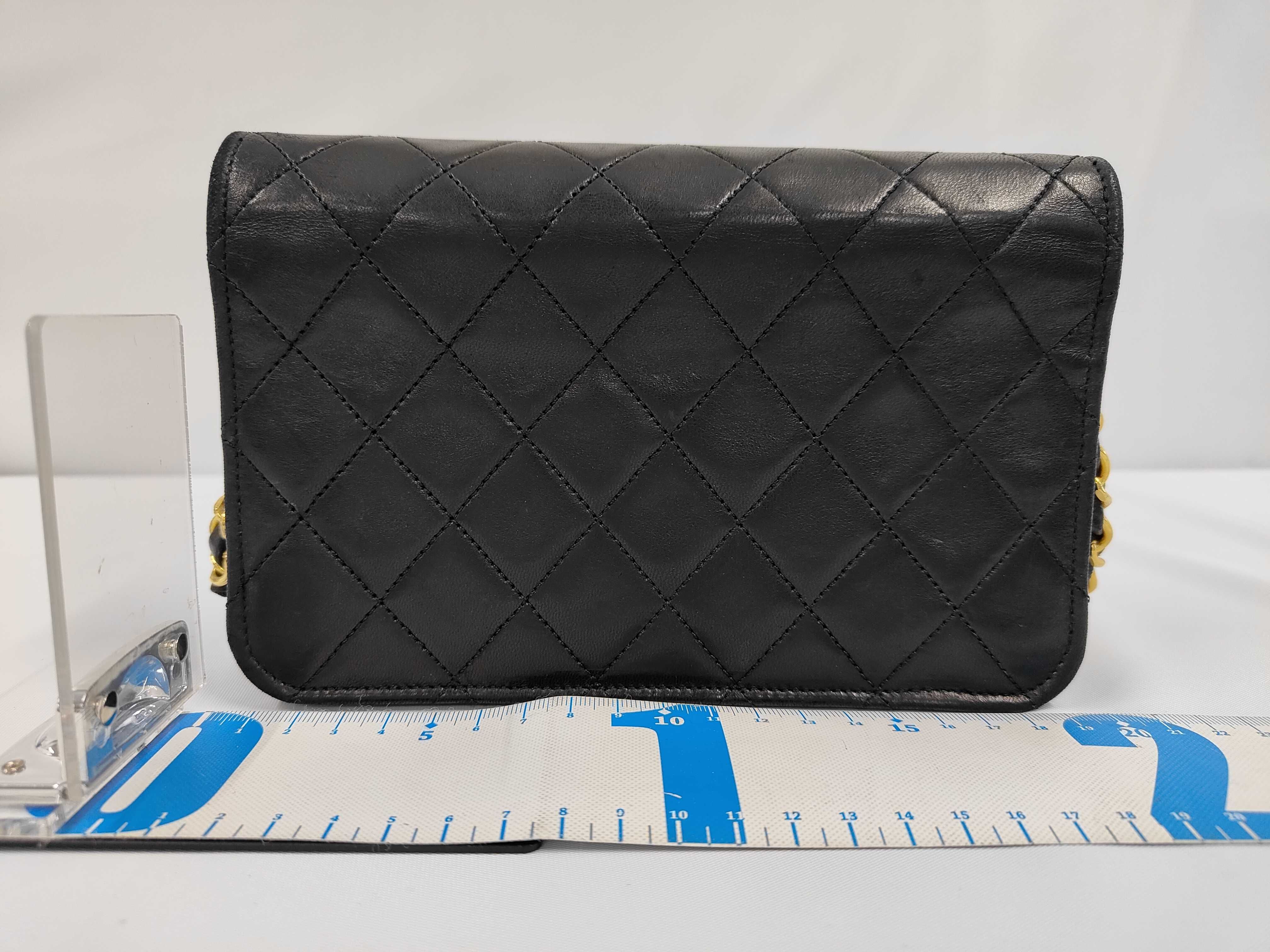 Matelassé Chain Shoulder Bag, Lambskin, Black Shoulder Bag — view 2