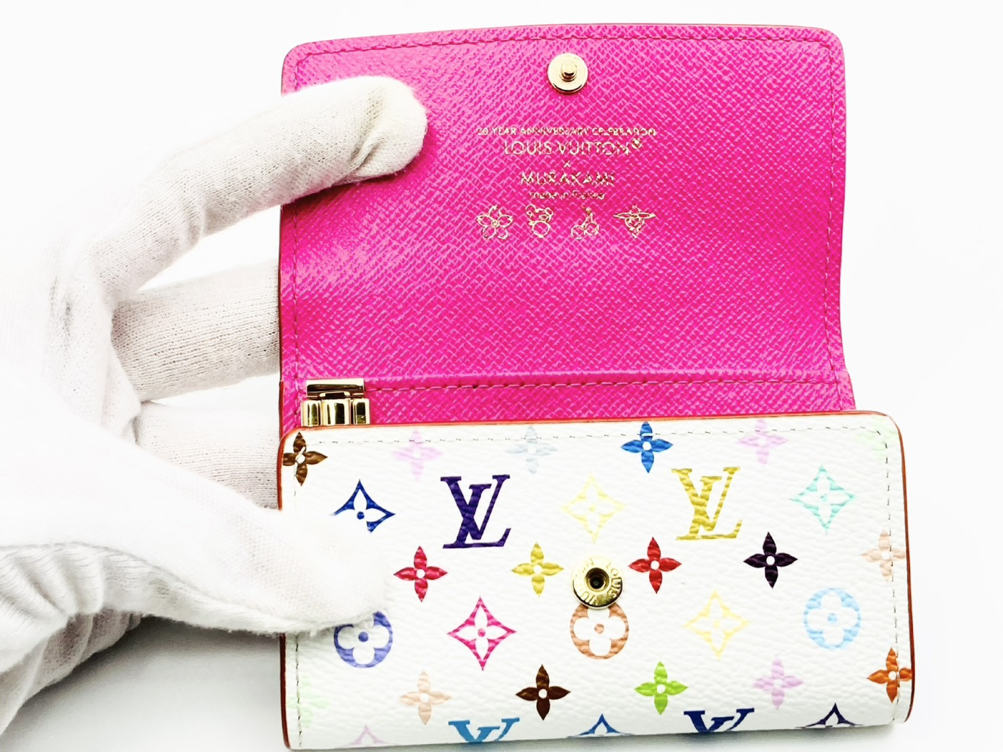 Takashi Murakami M14092 LV x TM Multicolor Multicles 6 M14092 RFID Activated Key Case — view 4