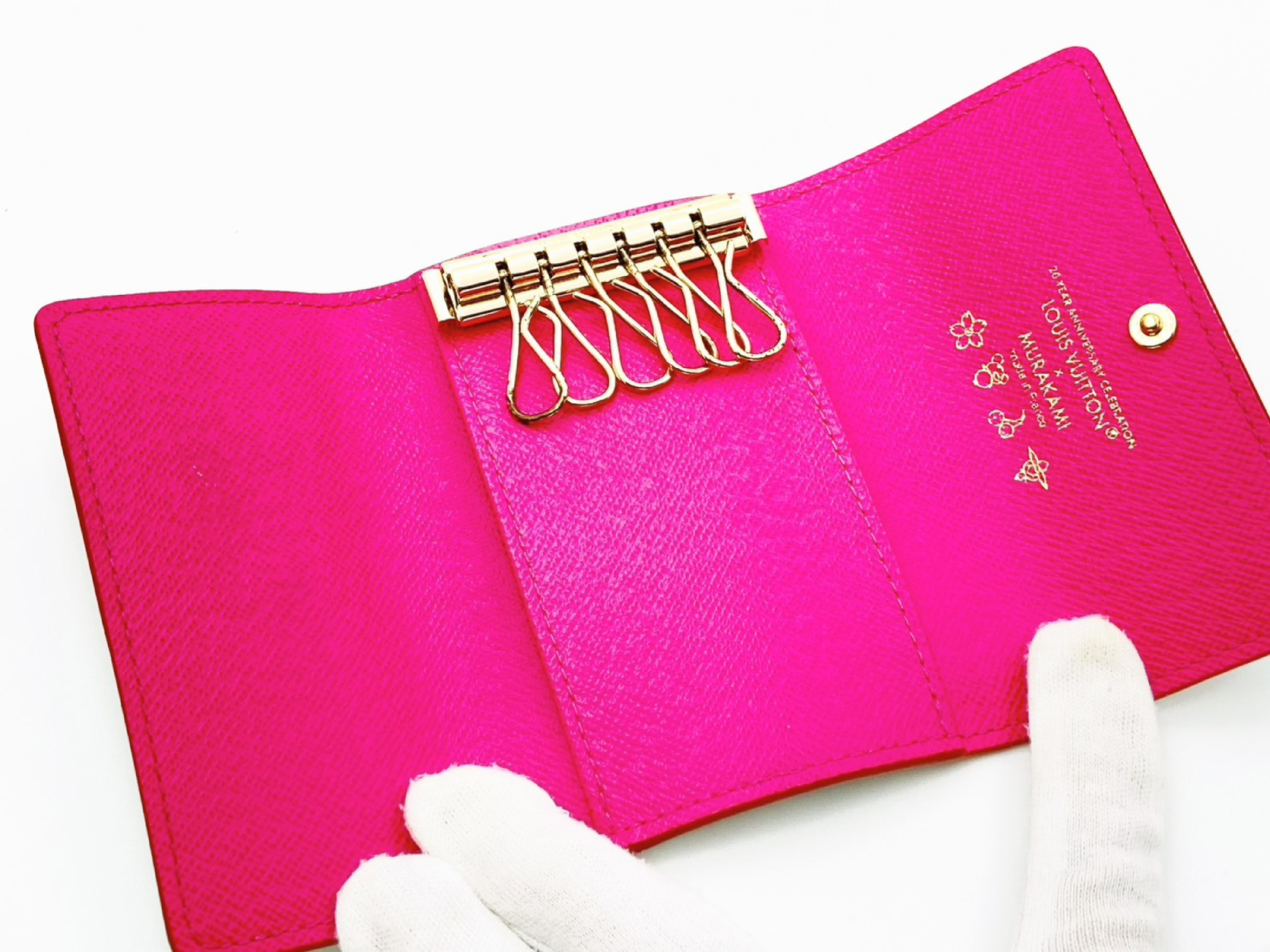 Takashi Murakami M14092 LV x TM Multicolor Multicles 6 M14092 RFID Activated Key Case — view 6