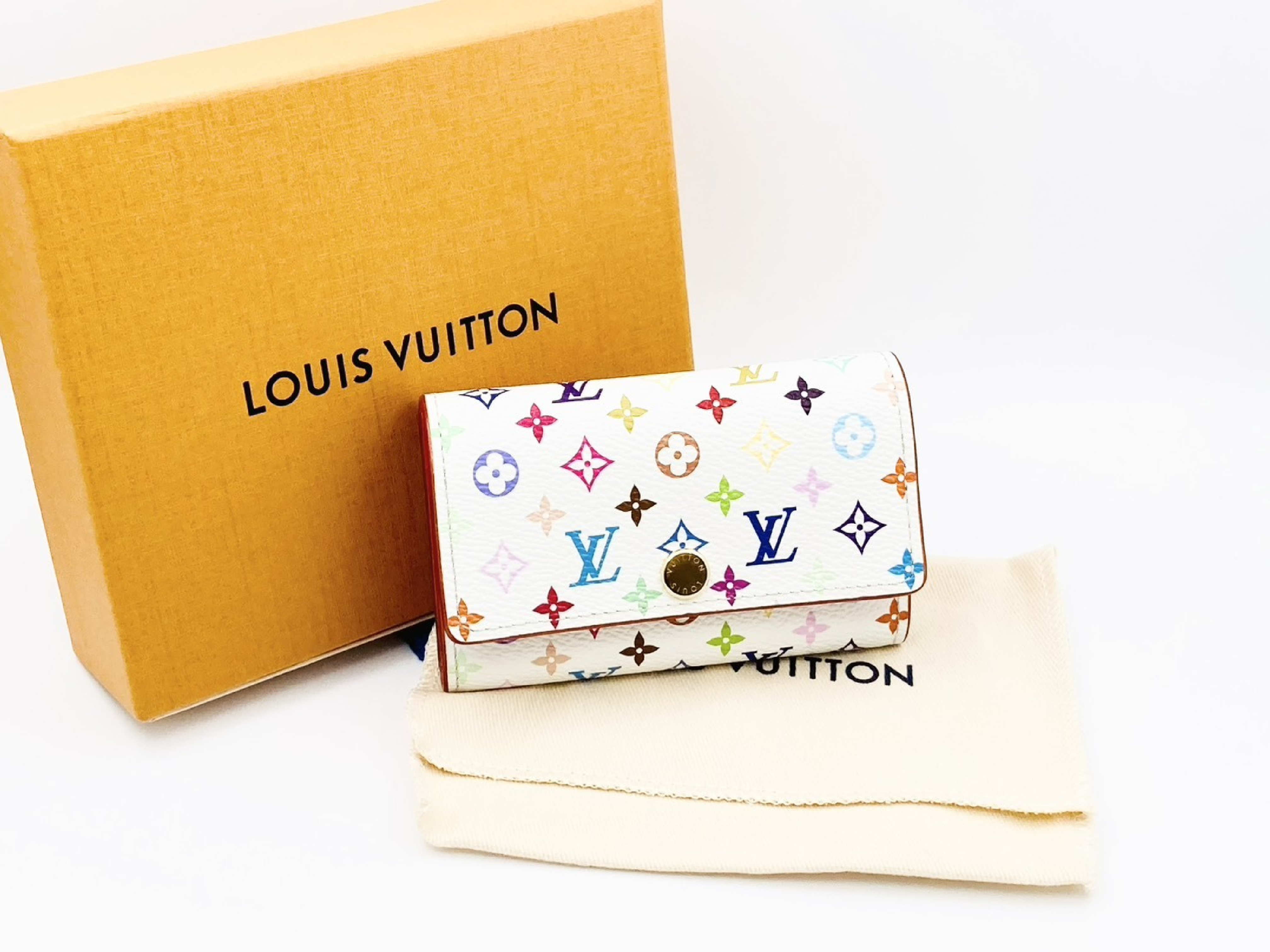 Takashi Murakami M14092 LV x TM Multicolor Multicles 6 M14092 RFID Activated Key Case — view 8