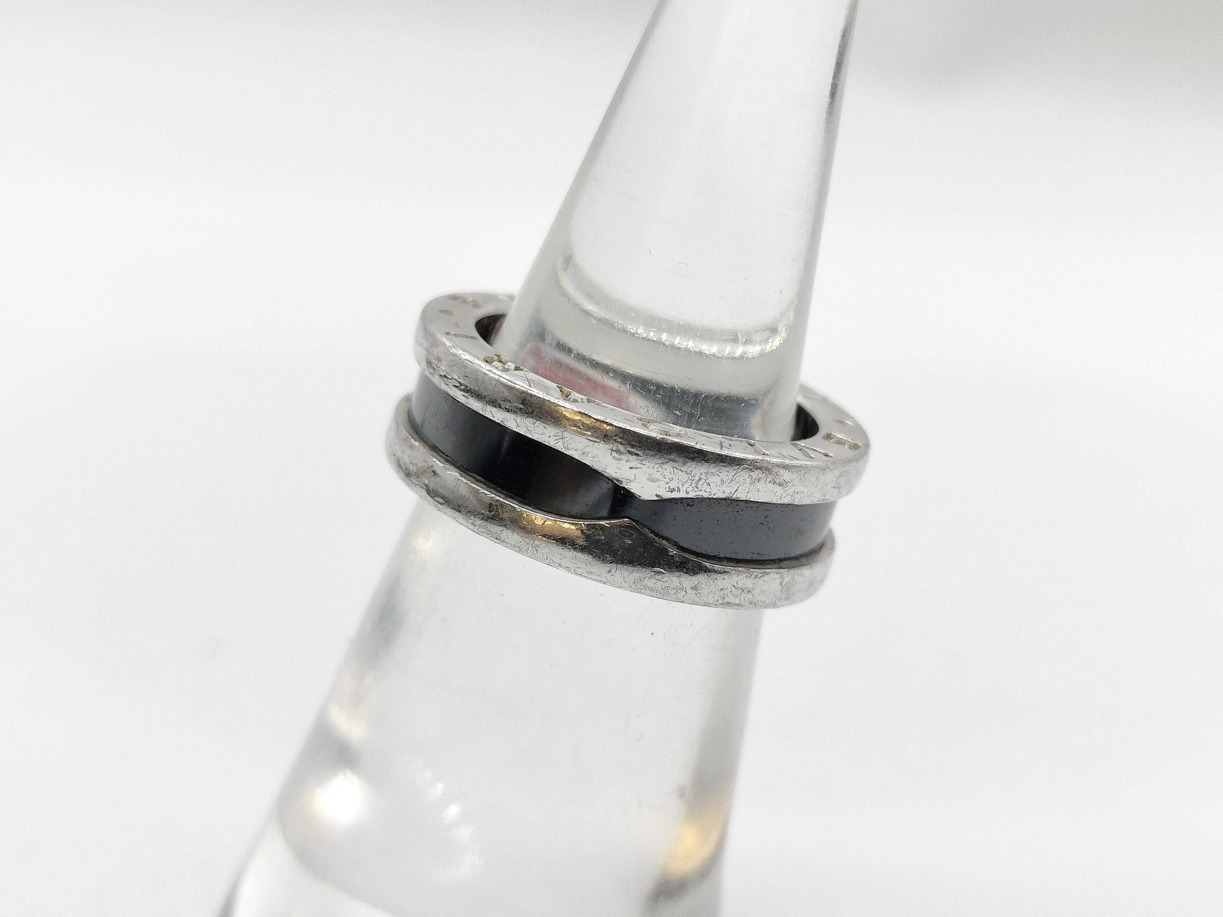 B.zero1 Ceramic 925 Ring — view 2